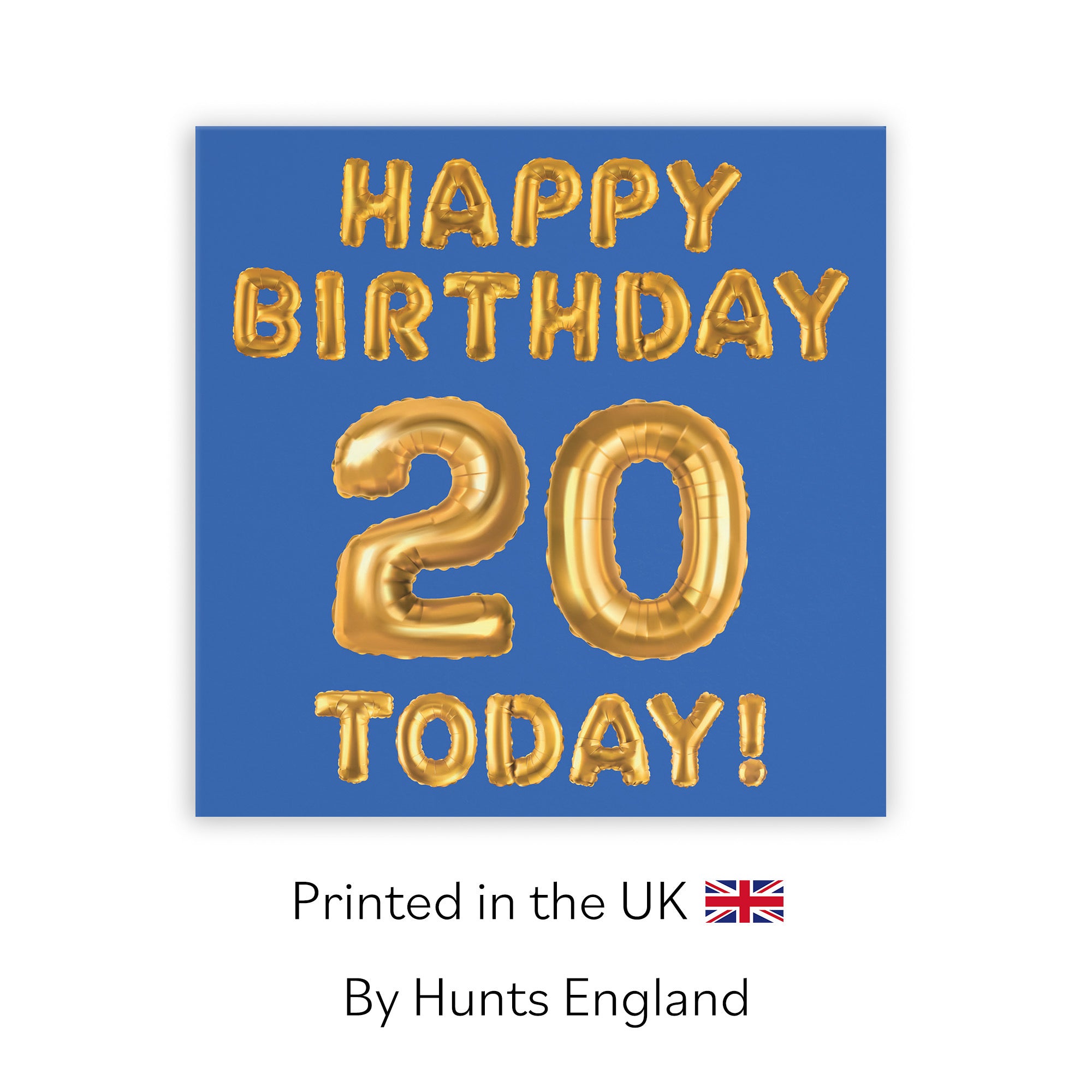 20th Birthday Card Blue Balloon - Default Title (TH02662)