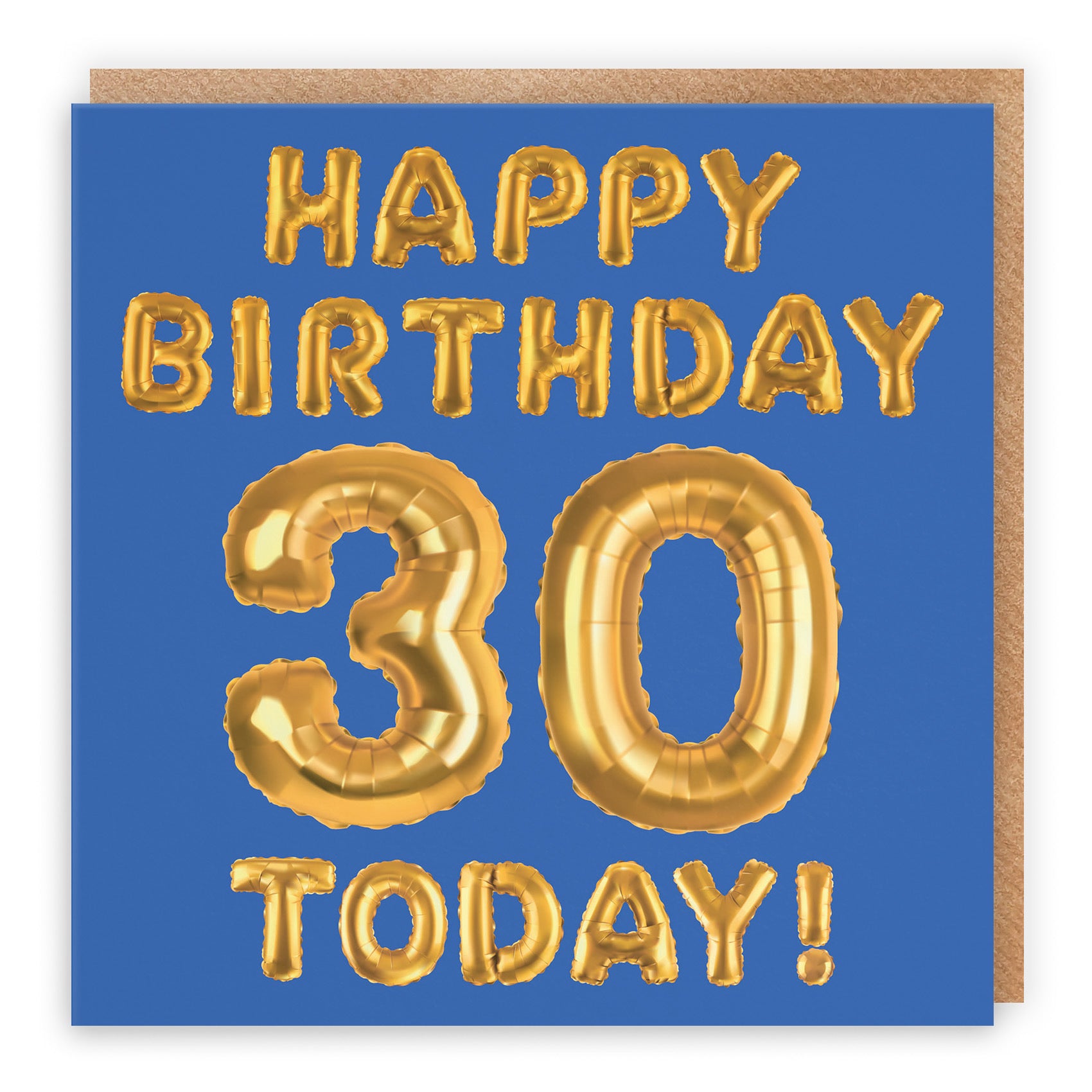 30th Birthday Card Blue Balloon - Default Title (TH02663)