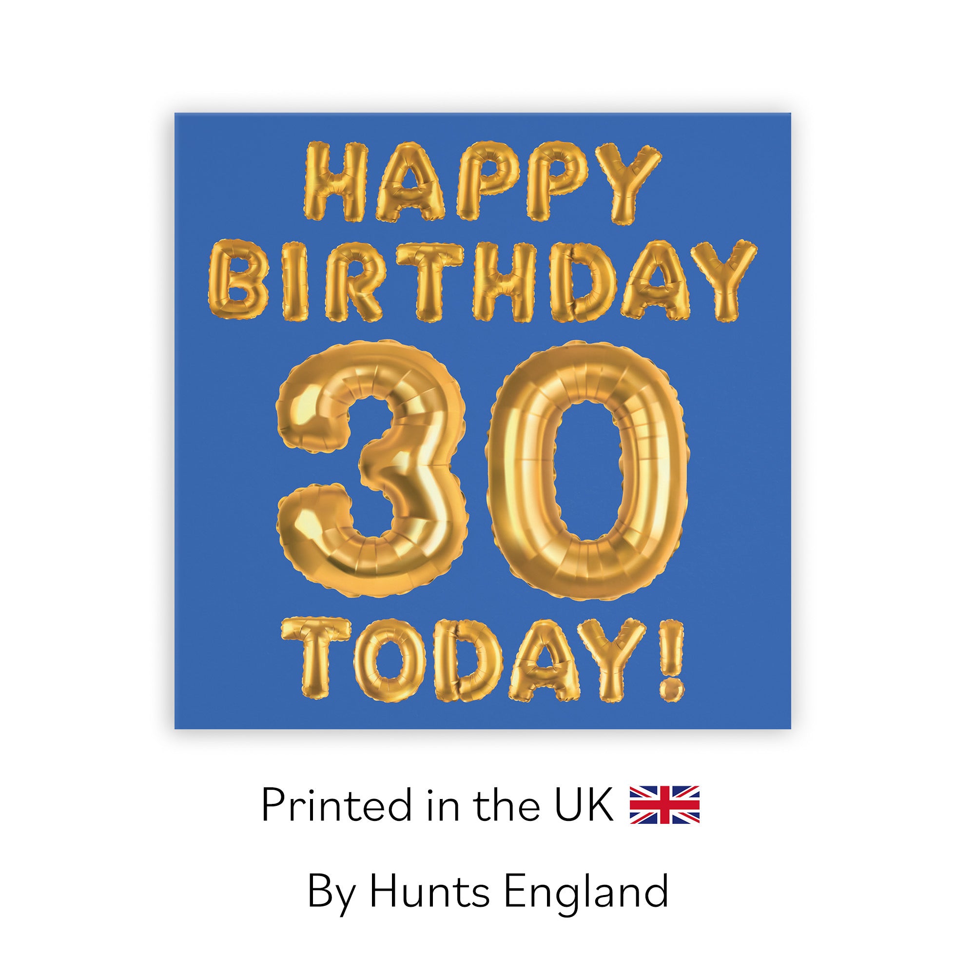 30th Birthday Card Blue Balloon - Default Title (TH02663)