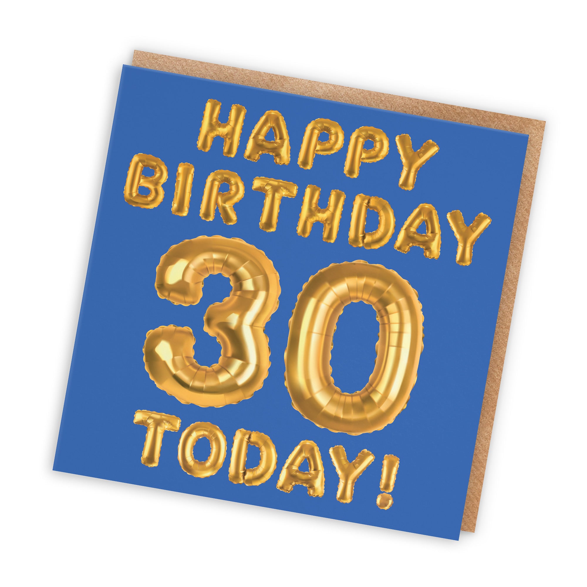 30th Birthday Card Blue Balloon - Default Title (TH02663)