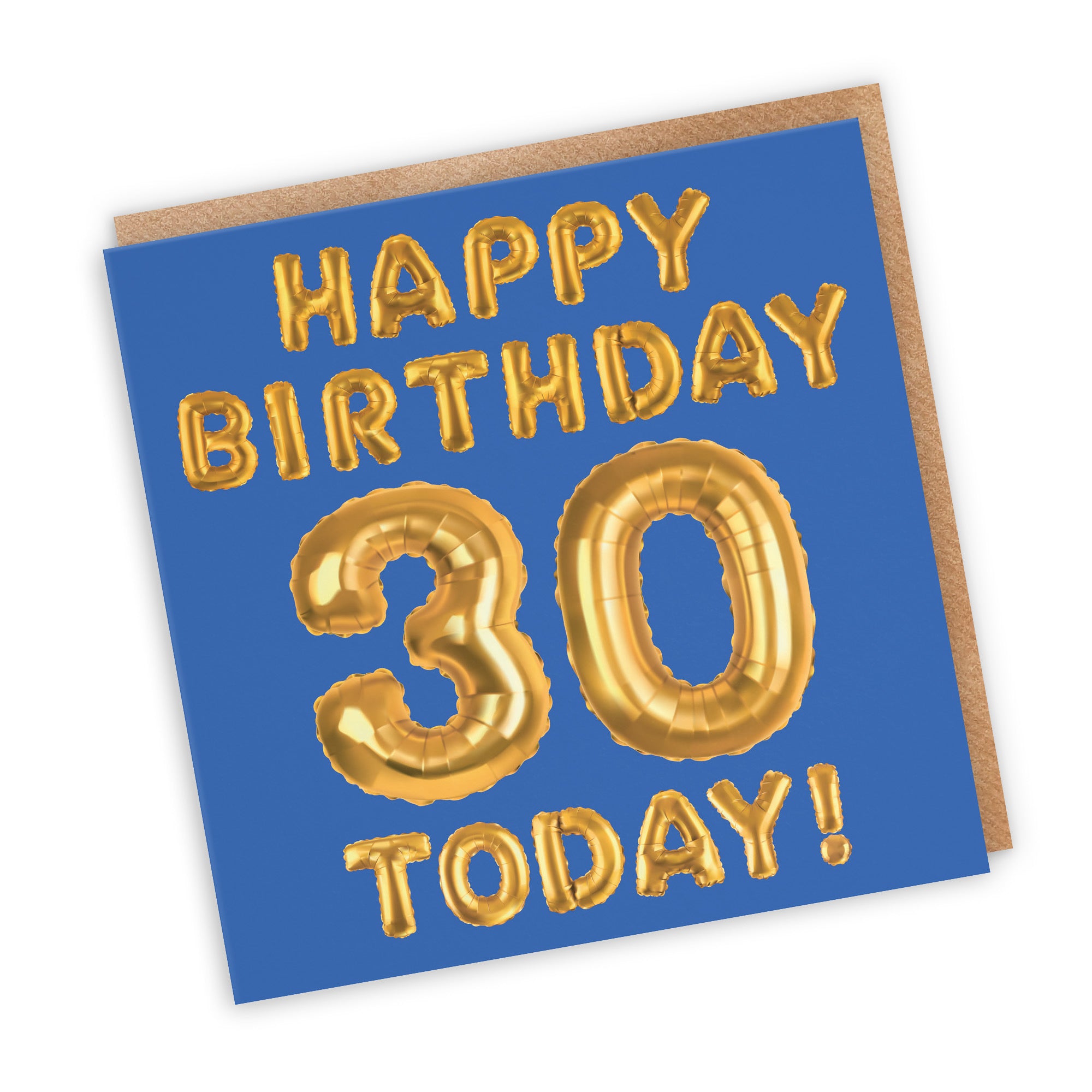 30th Birthday Card Blue Balloon - Default Title (TH02663)