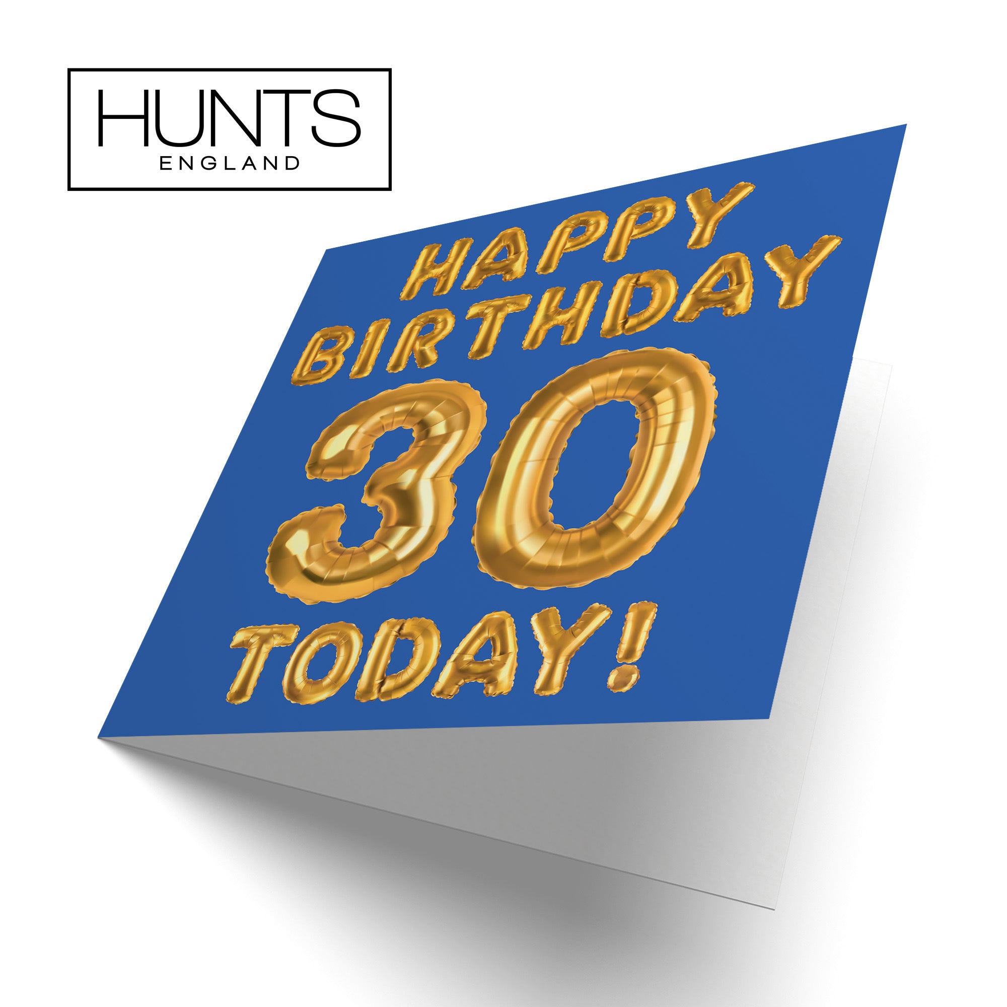 30th Birthday Card Blue Balloon - Default Title (TH02663)