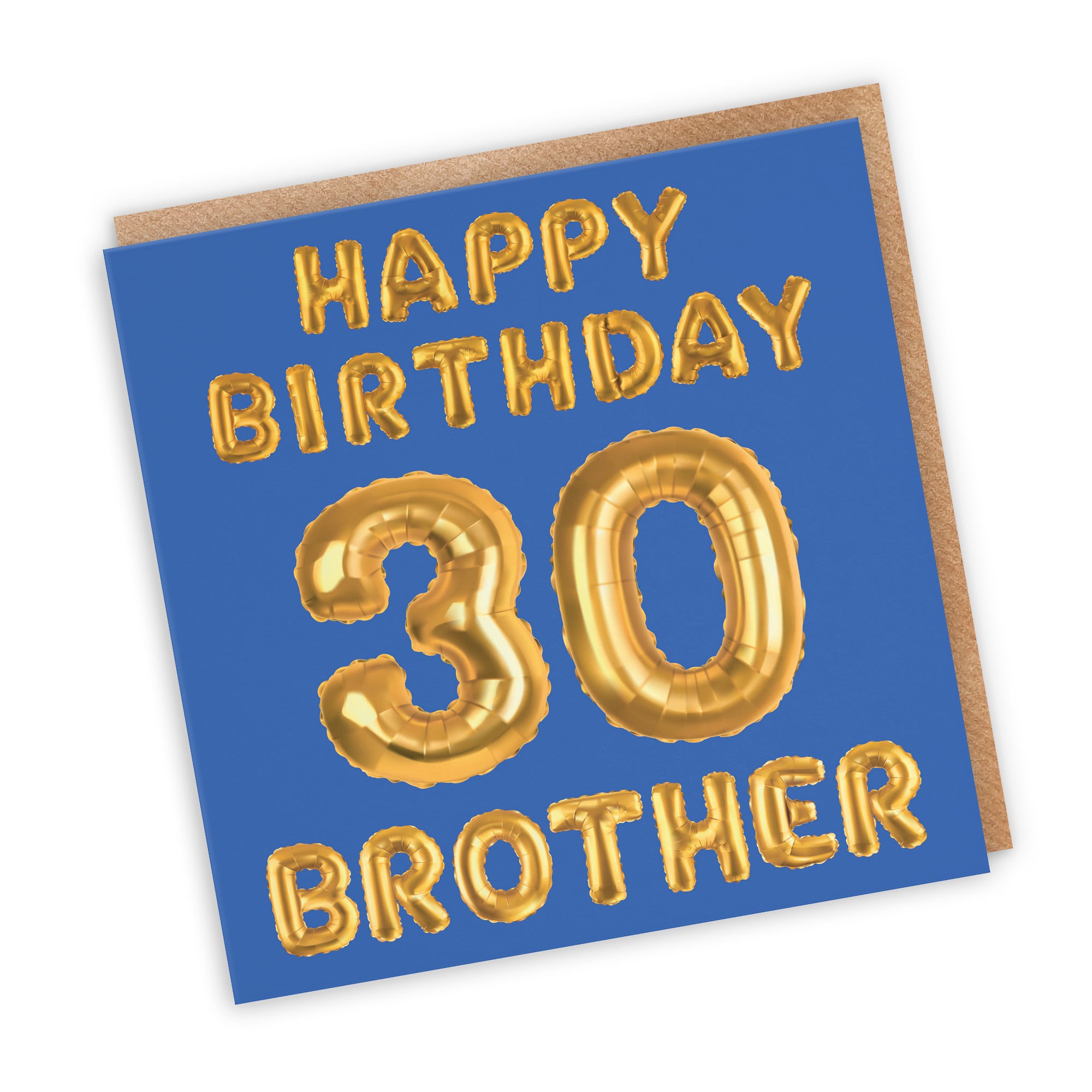 30th Brother Birthday Card Balloon - Default Title (TH02682)