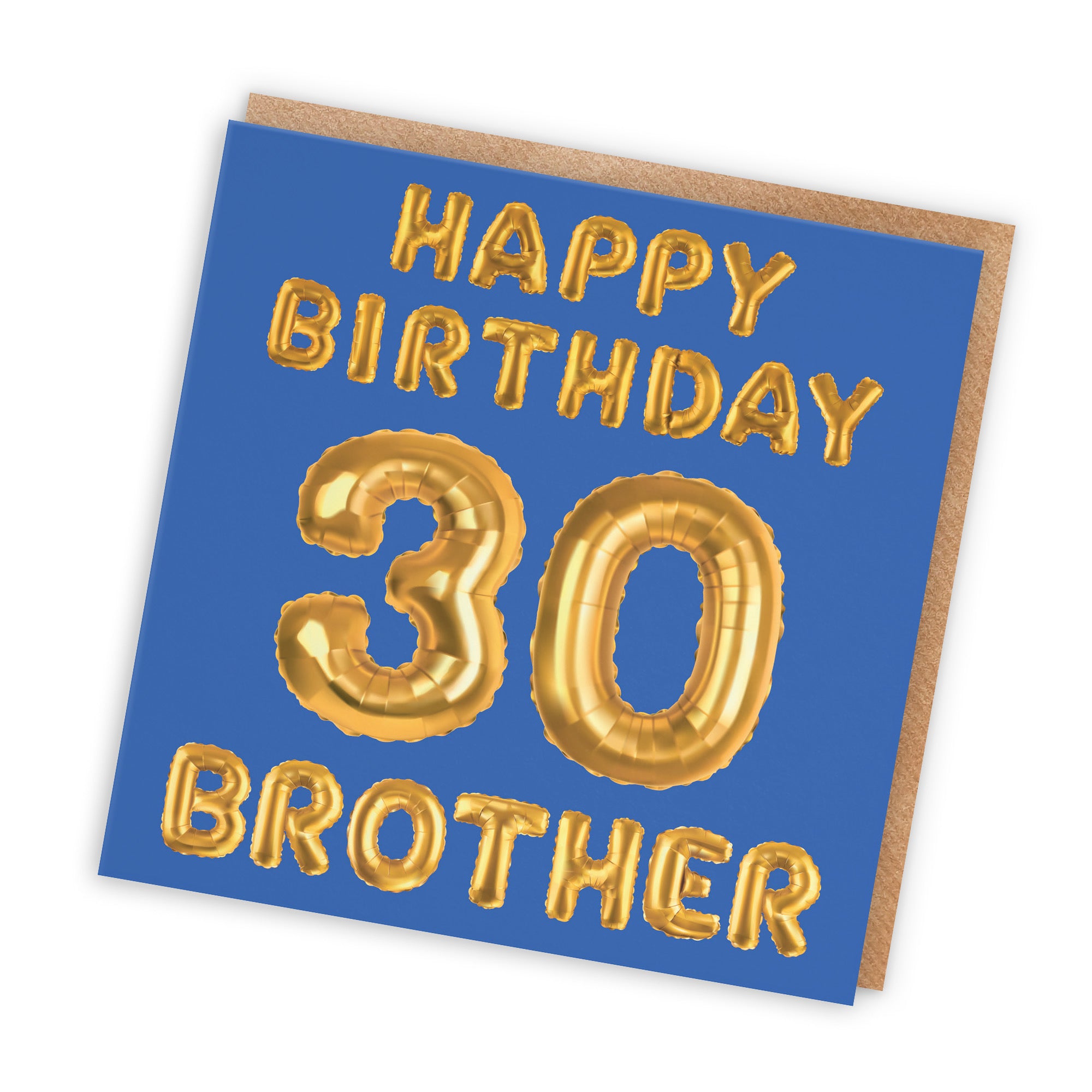 30th Brother Birthday Card Balloon - Default Title (TH02682)