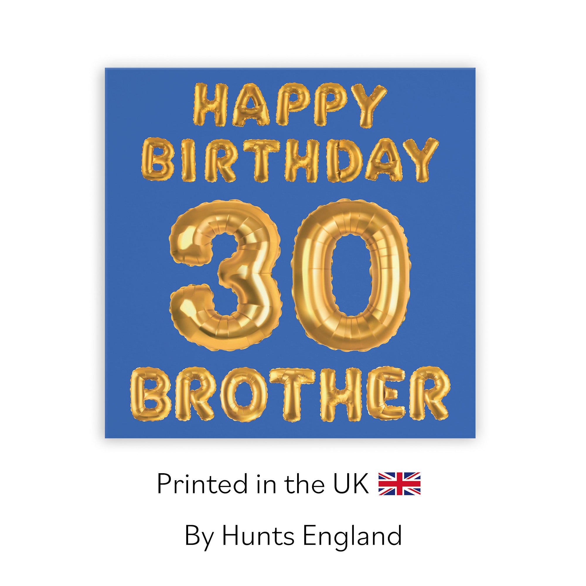 30th Brother Birthday Card Balloon - Default Title (TH02682)