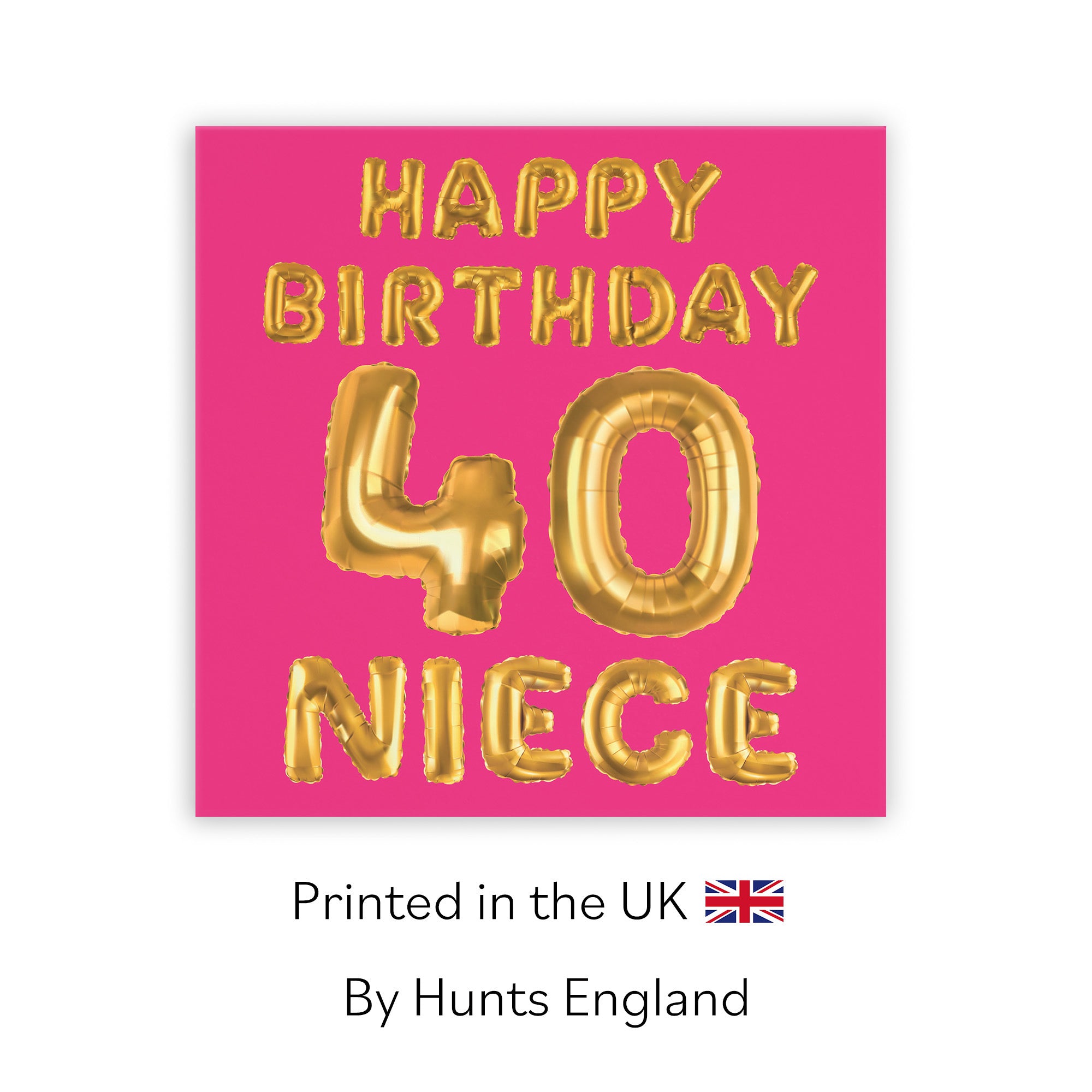 40th Niece Birthday Card Balloon - Default Title (TH02689)