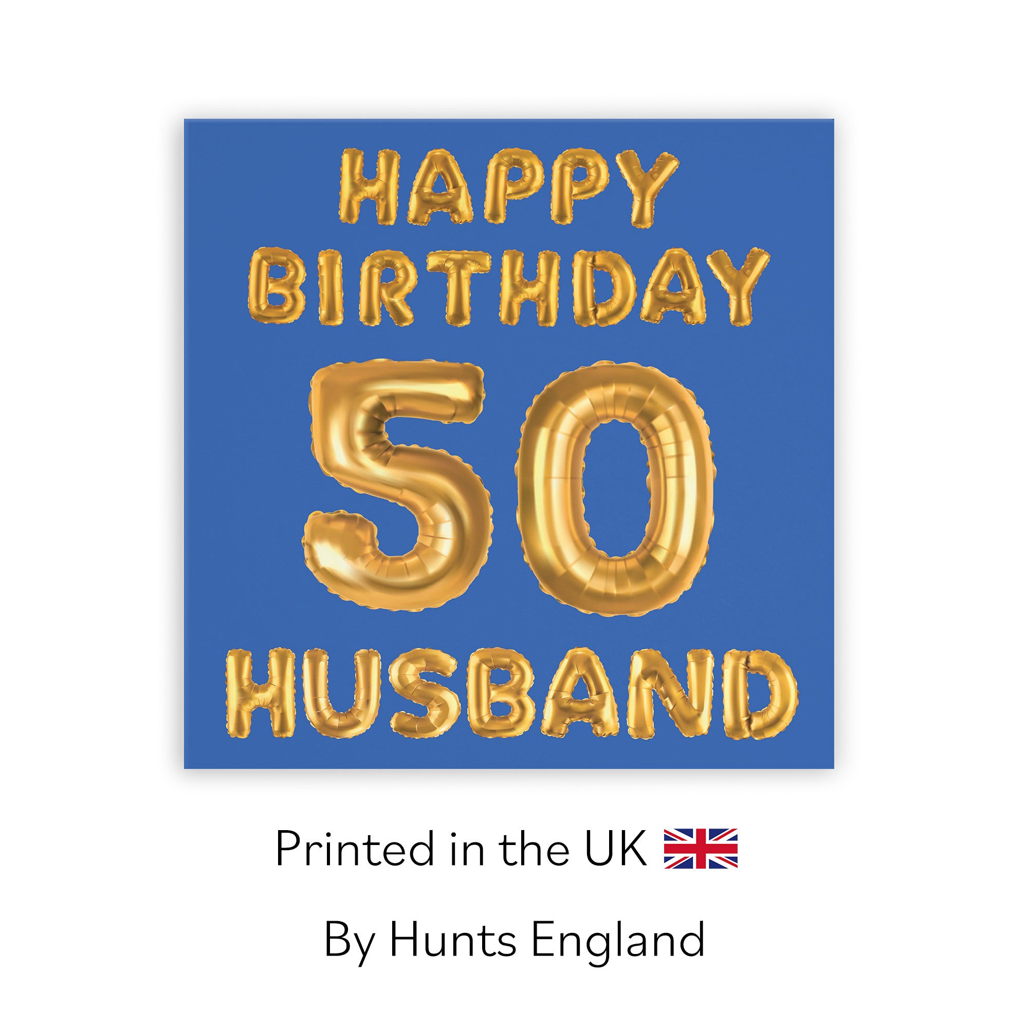 50th Husband Birthday Card Balloon - Default Title (TH02694)