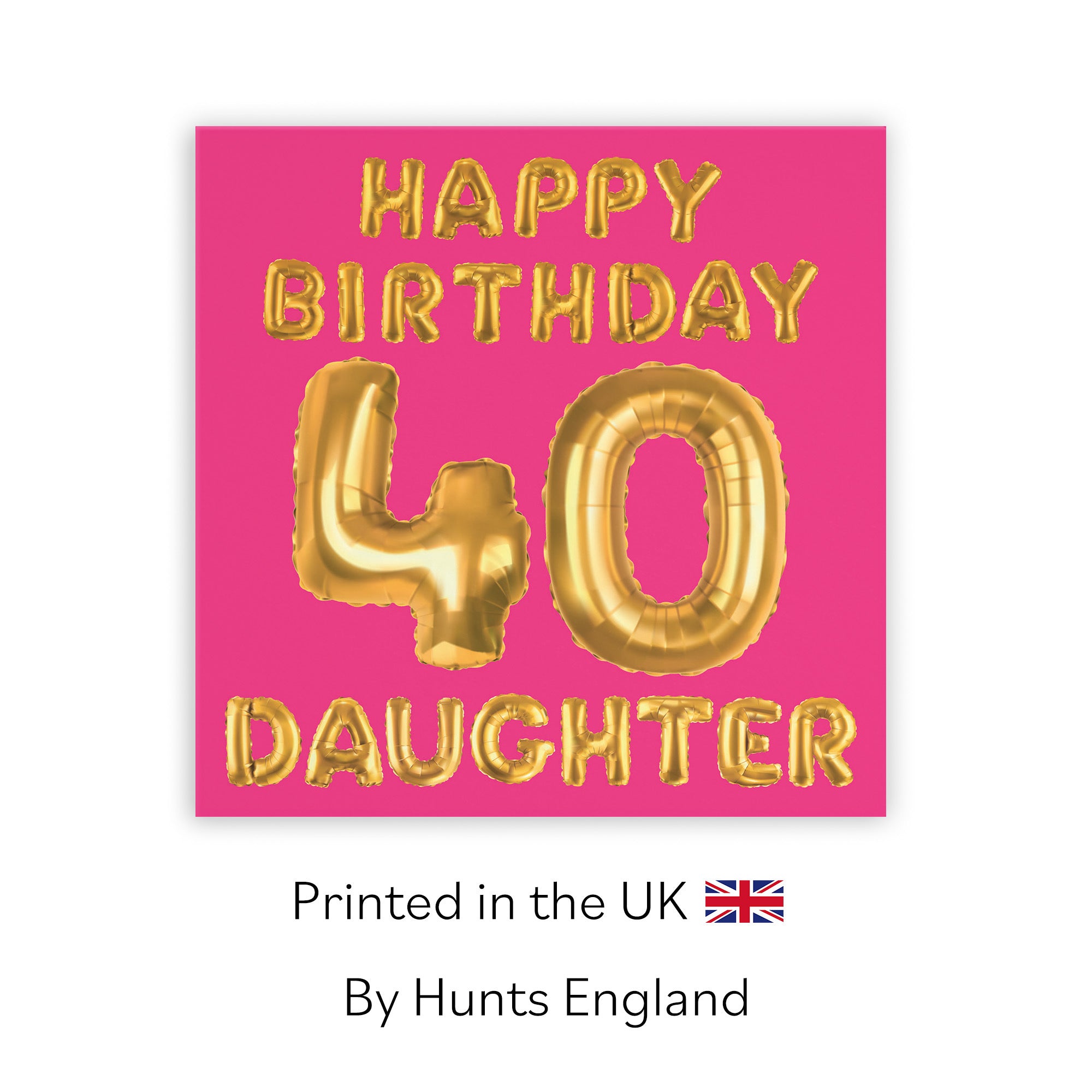 40th Daughter Birthday Card Balloon - Default Title (TH02697)