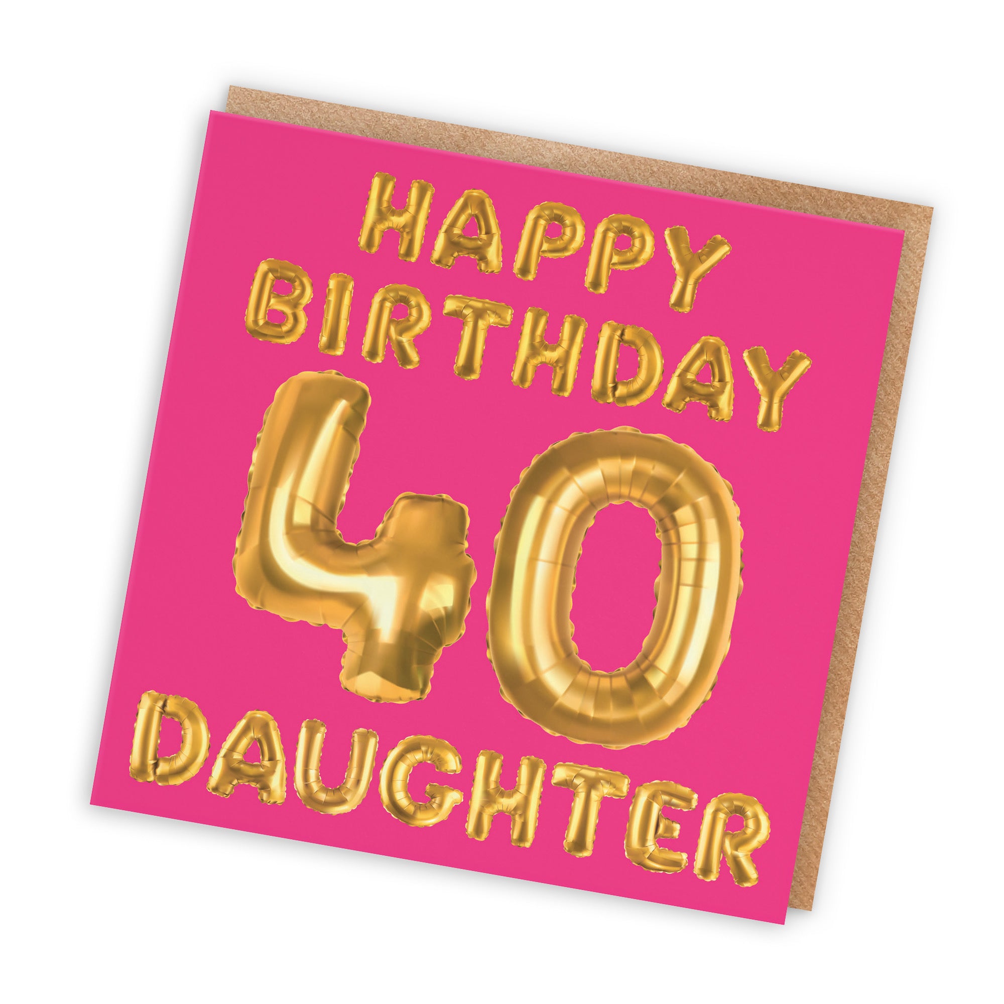 40th Daughter Birthday Card Balloon - Default Title (TH02697)