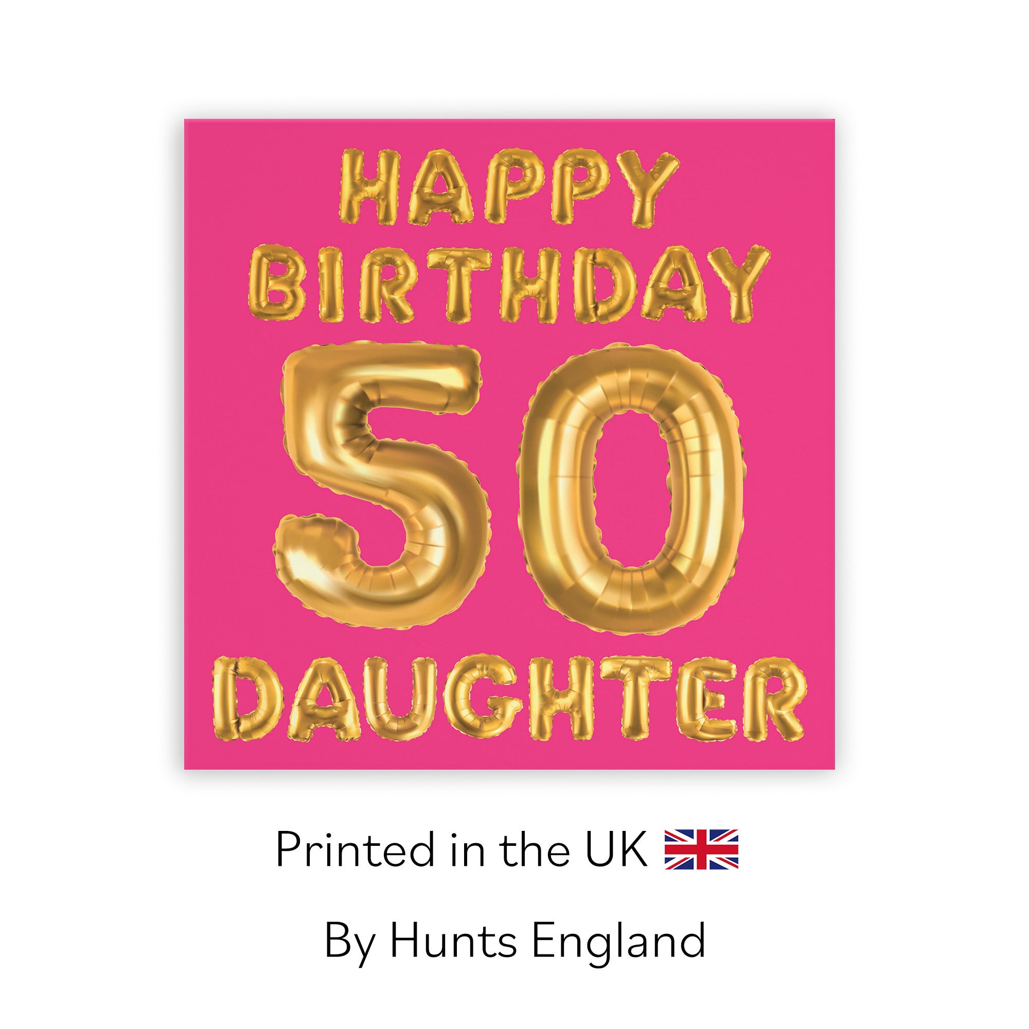 50th Daughter Birthday Card Balloon - Default Title (TH02698)