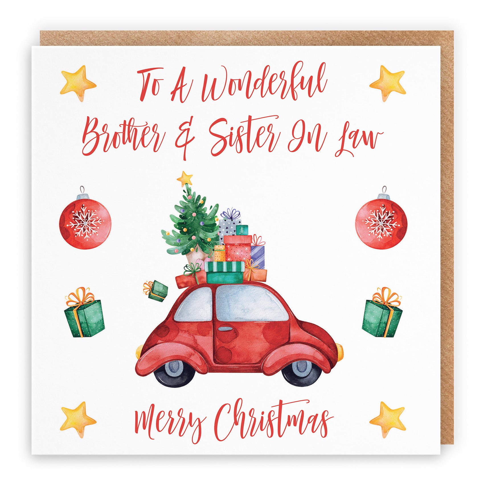Brother And Sister In Law Card Christmas Holiday - Default Title (TH02857)