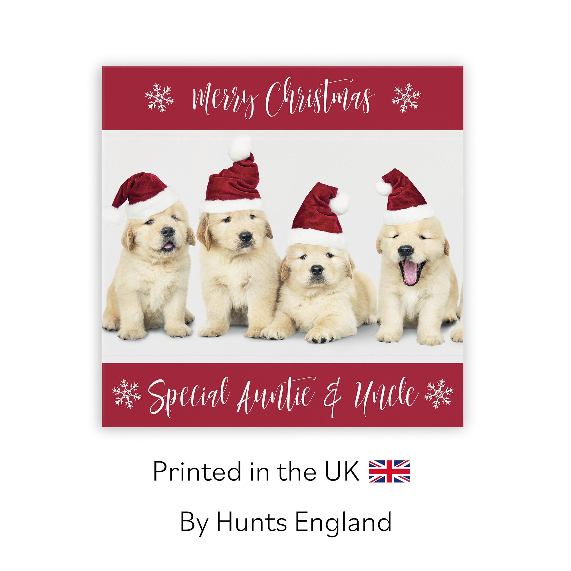 Auntie And Uncle Christmas Card Puppy - Default Title (TH03040)