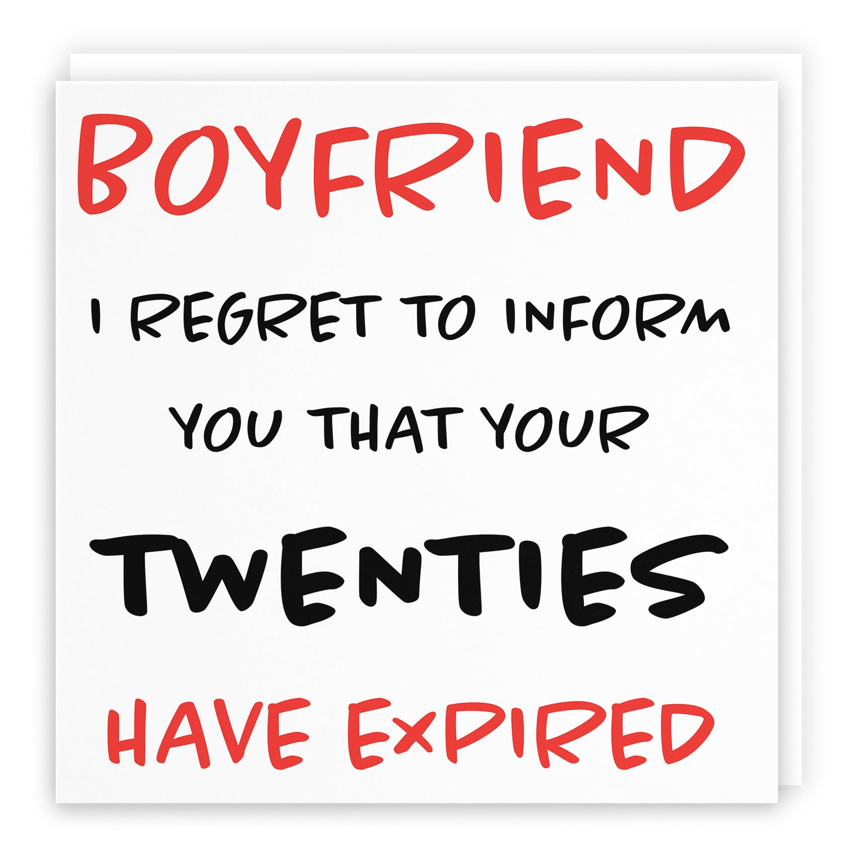 30th Boyfriend Birthday Card Funny Retro - Default Title (TH03204)
