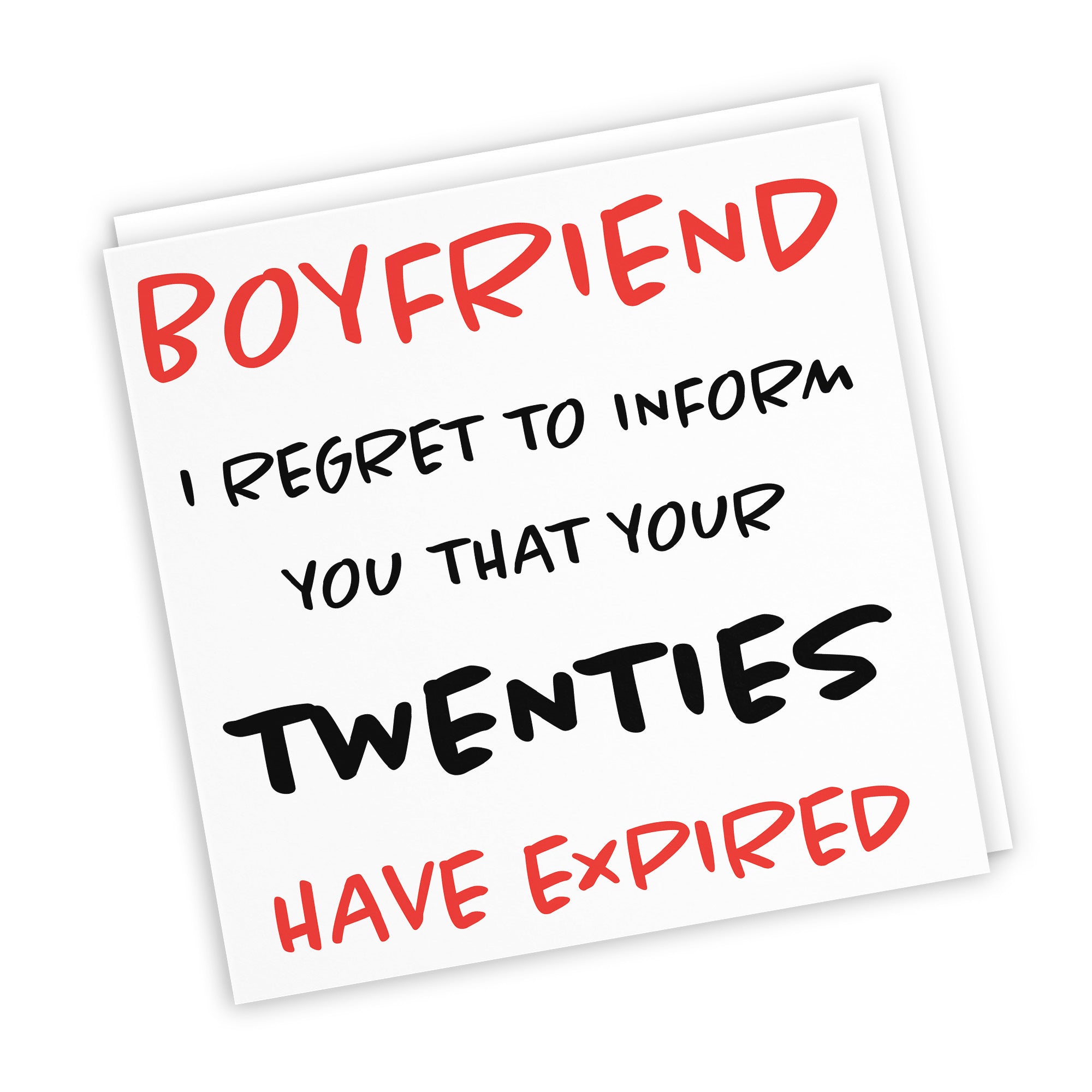 30th Boyfriend Birthday Card Funny Retro - Default Title (TH03204)