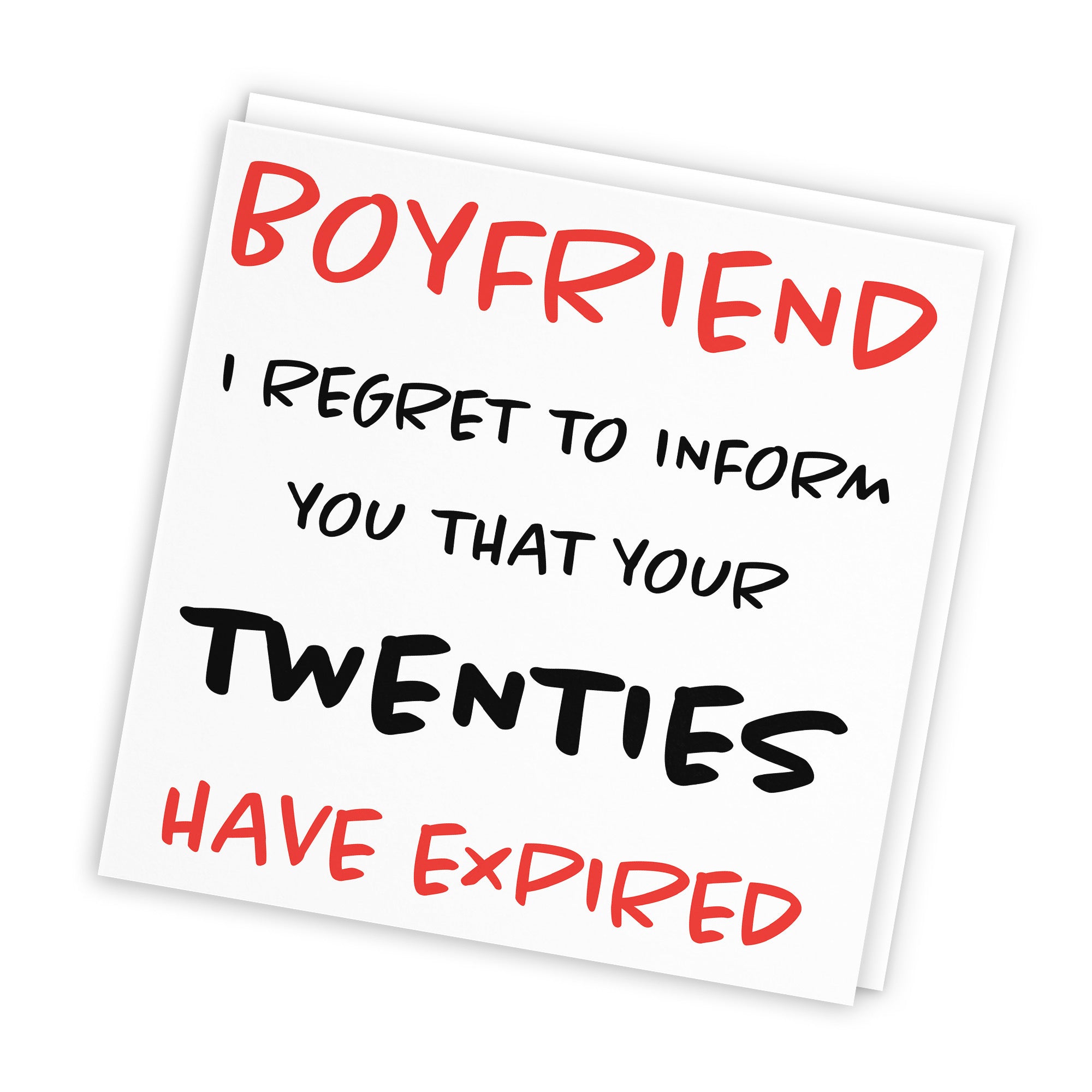 30th Boyfriend Birthday Card Funny Retro - Default Title (TH03204)