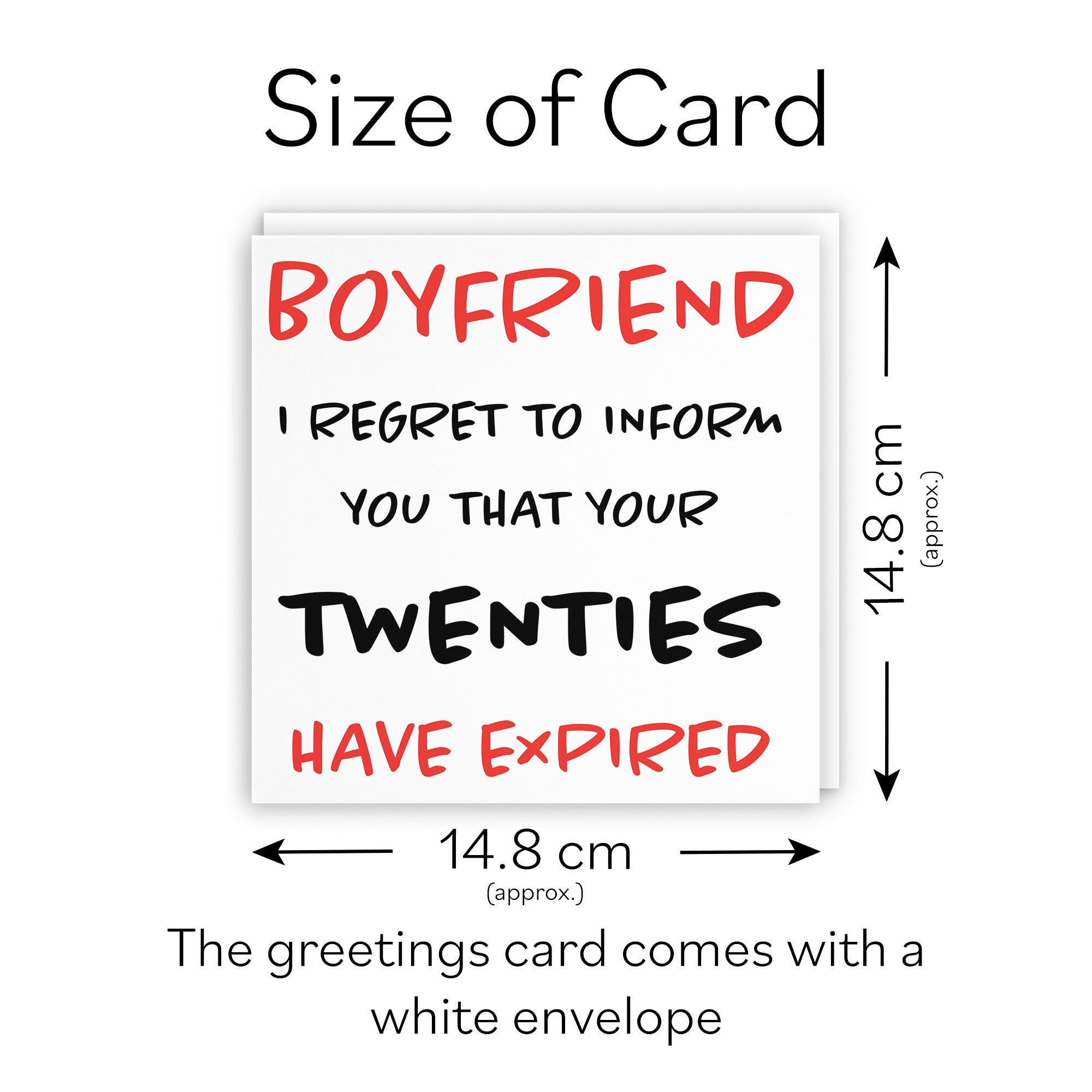 30th Boyfriend Birthday Card Funny Retro - Default Title (TH03204)