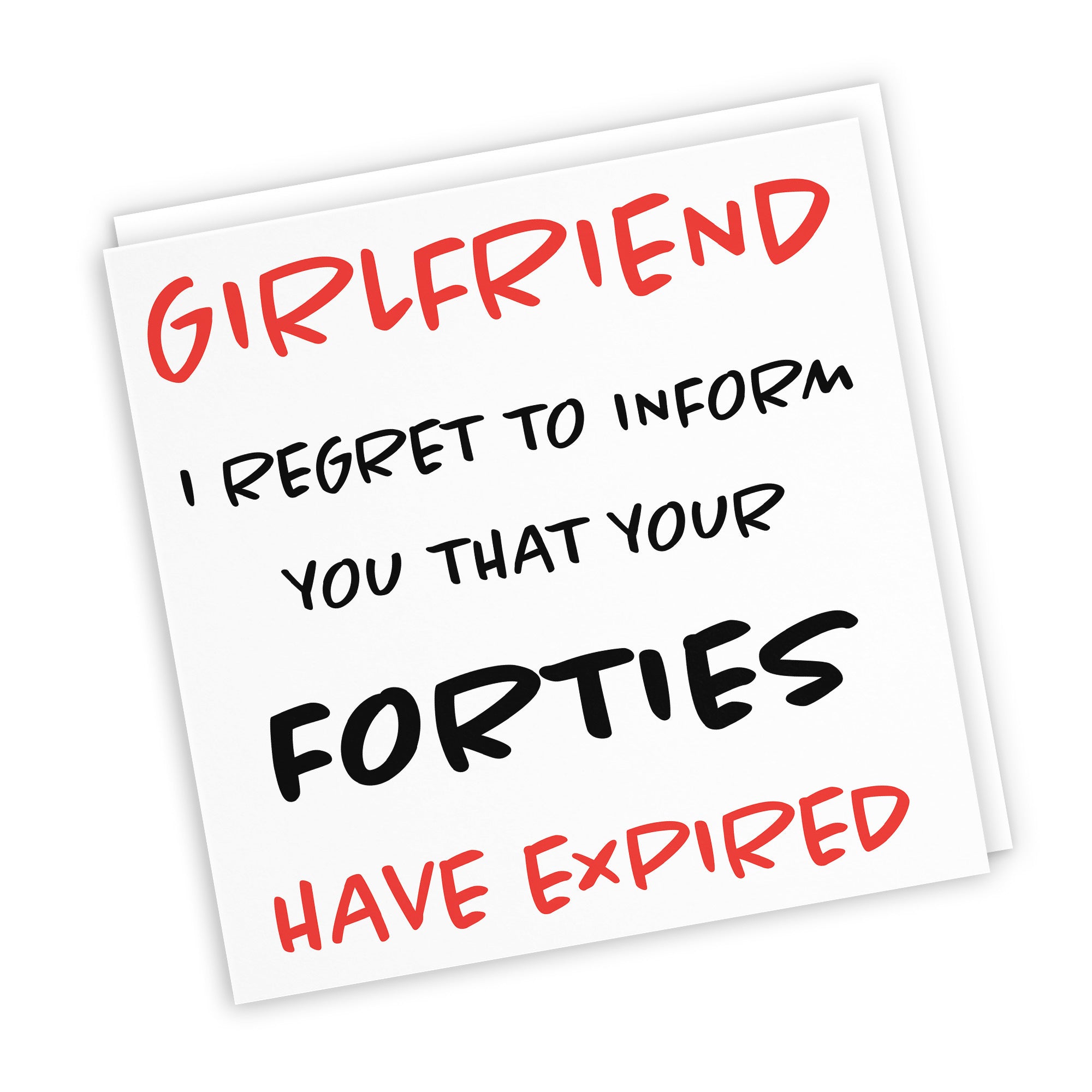 50th Girlfriend Birthday Card Funny Retro - Default Title (TH03209)