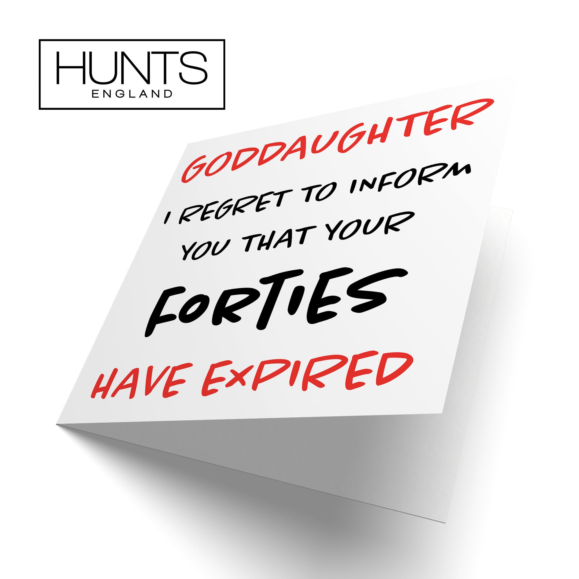 50th Goddaughter Birthday Card Funny Retro - Default Title (TH03215)