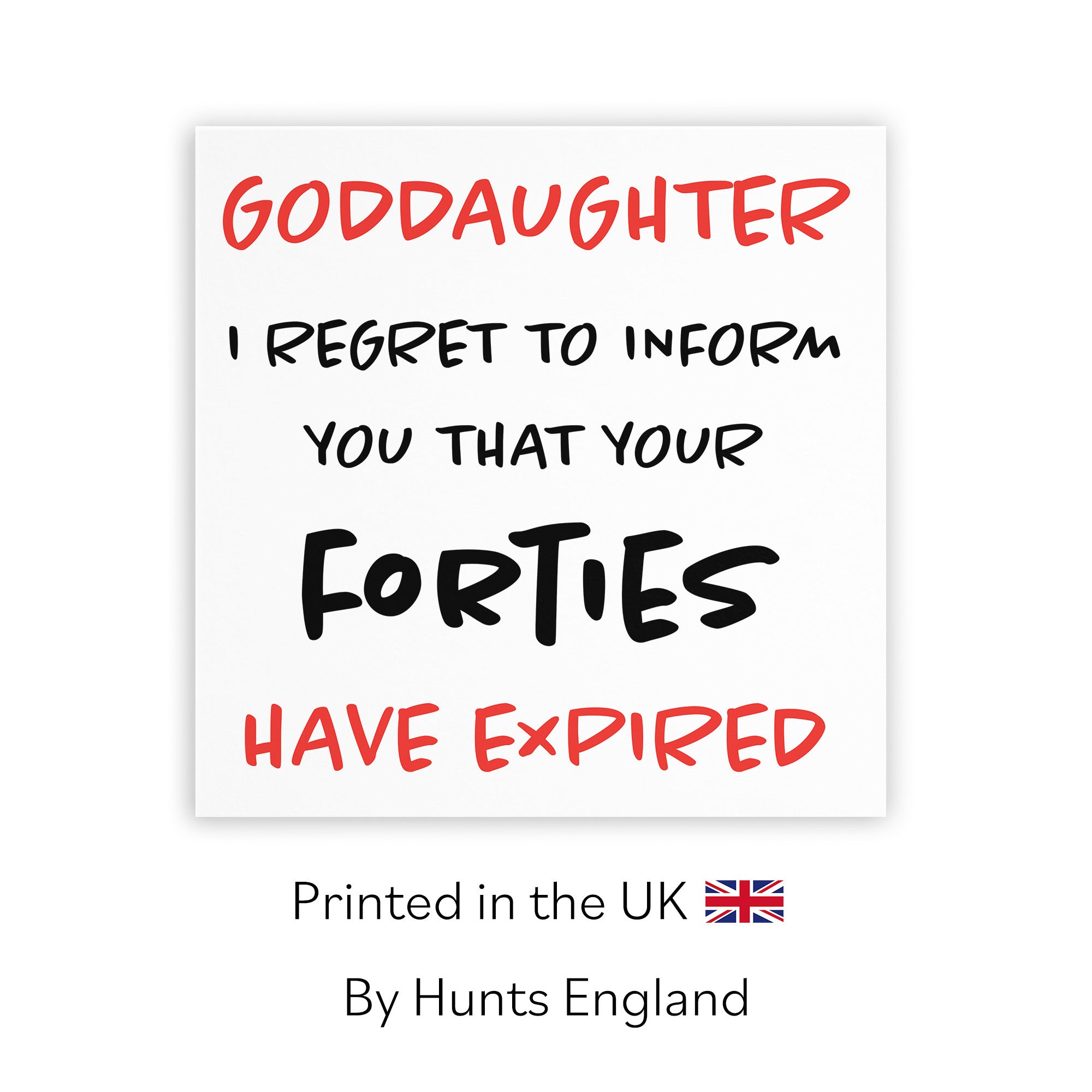 50th Goddaughter Birthday Card Funny Retro - Default Title (TH03215)