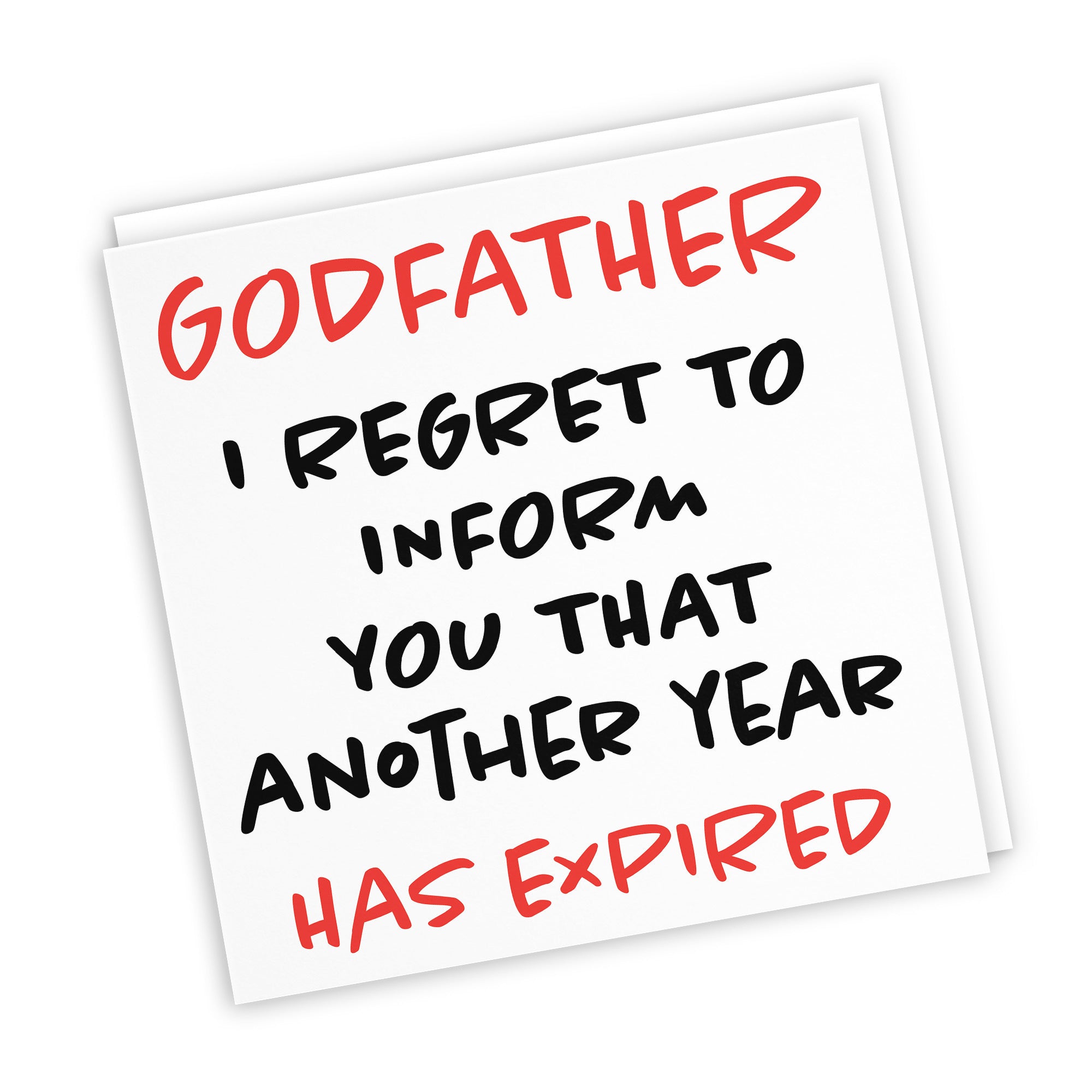 Godfather Birthday Card Funny Retro - Default Title (TH03231)