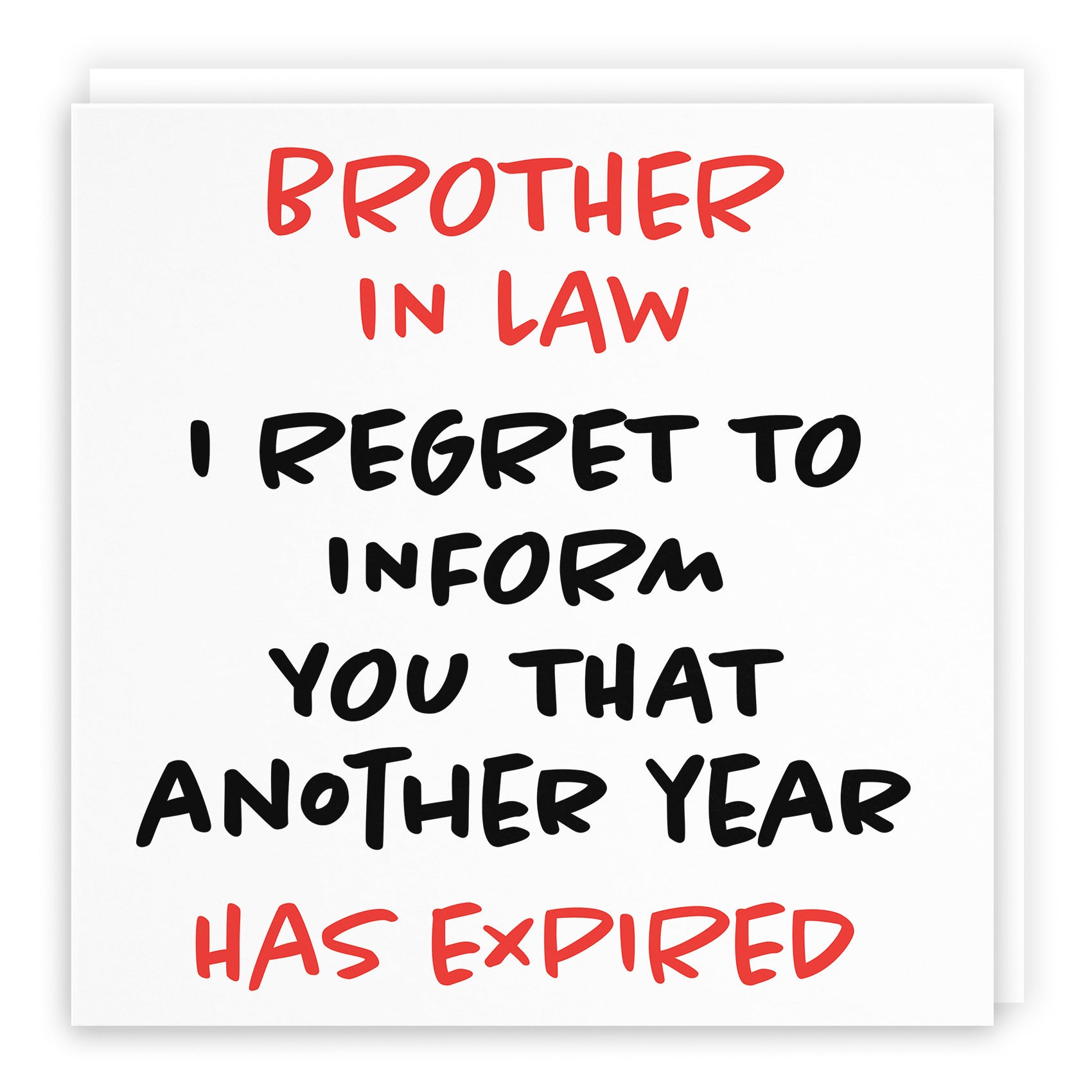 Brother In Law Birthday Card Funny Retro - Default Title (TH03241)
