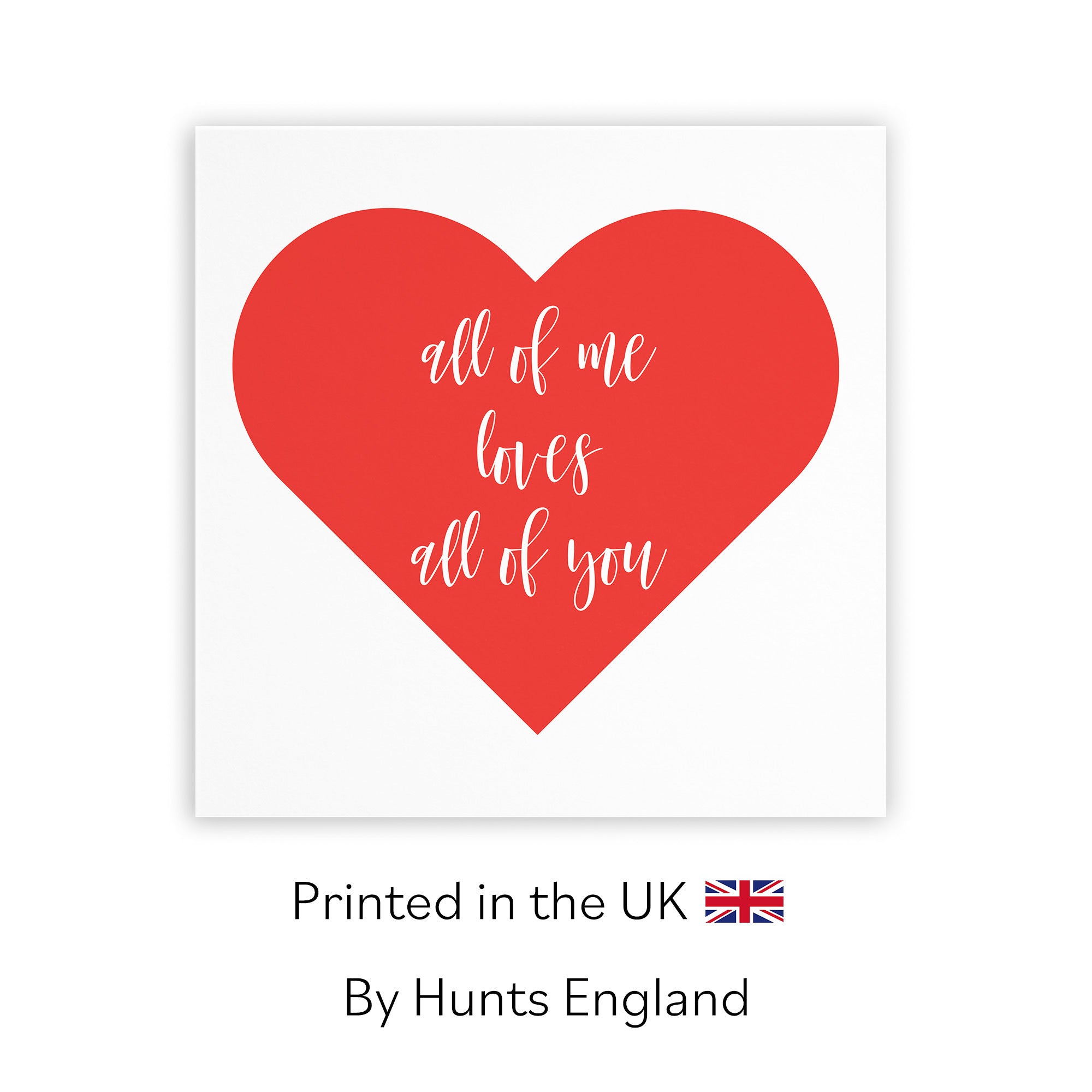 All Of Me Loves All Of You Card Love Heart - Default Title (TH03284)