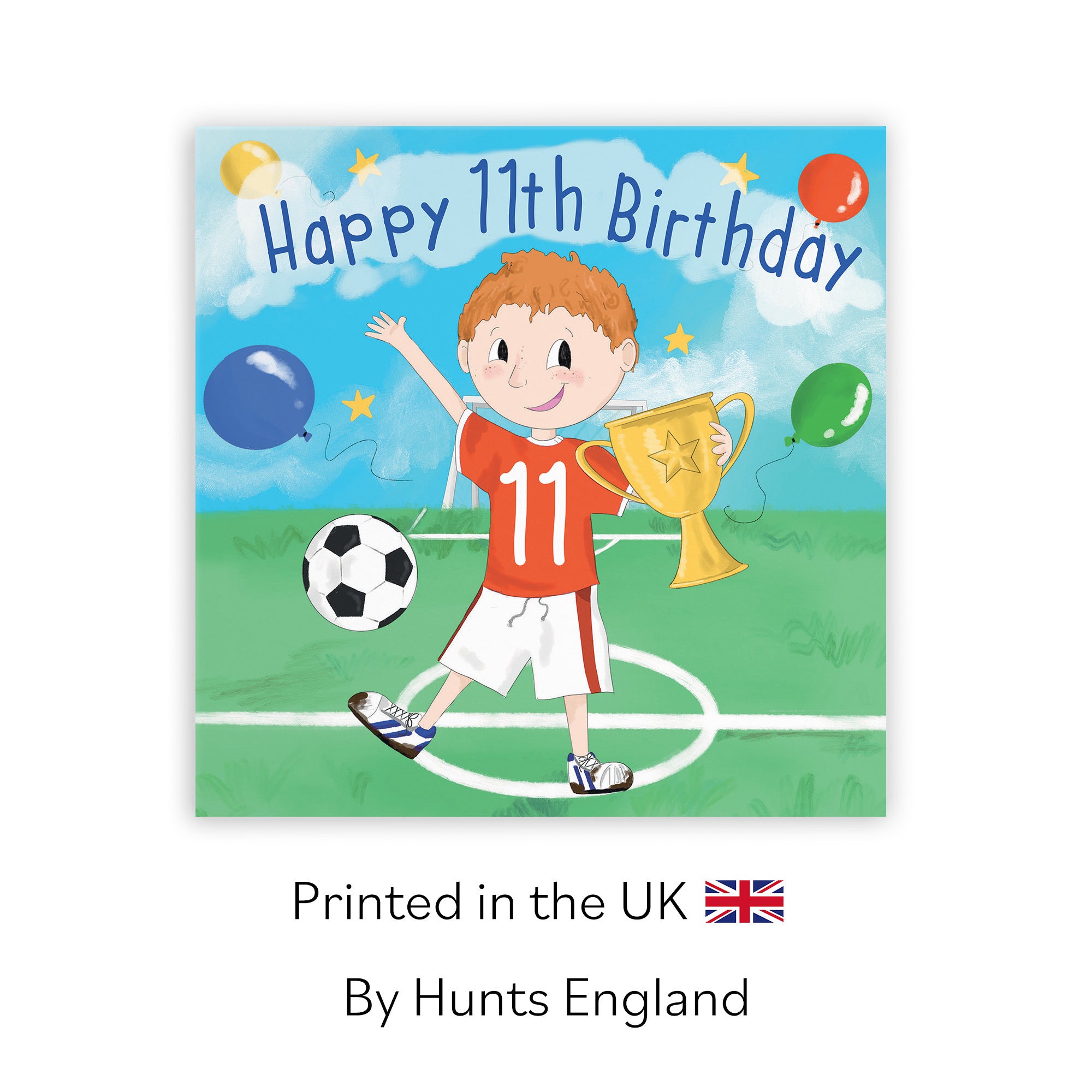 11th Boys Birthday Football Kick-ups Card Adventurers - Default Title (TH03460)