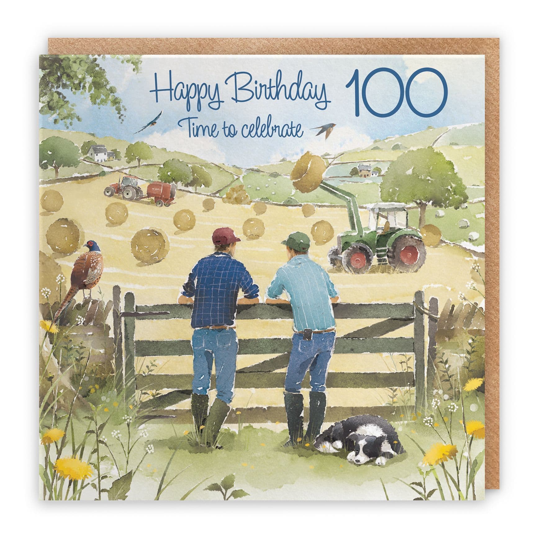 100th Birthday Card Haymaking Milo's Gallery