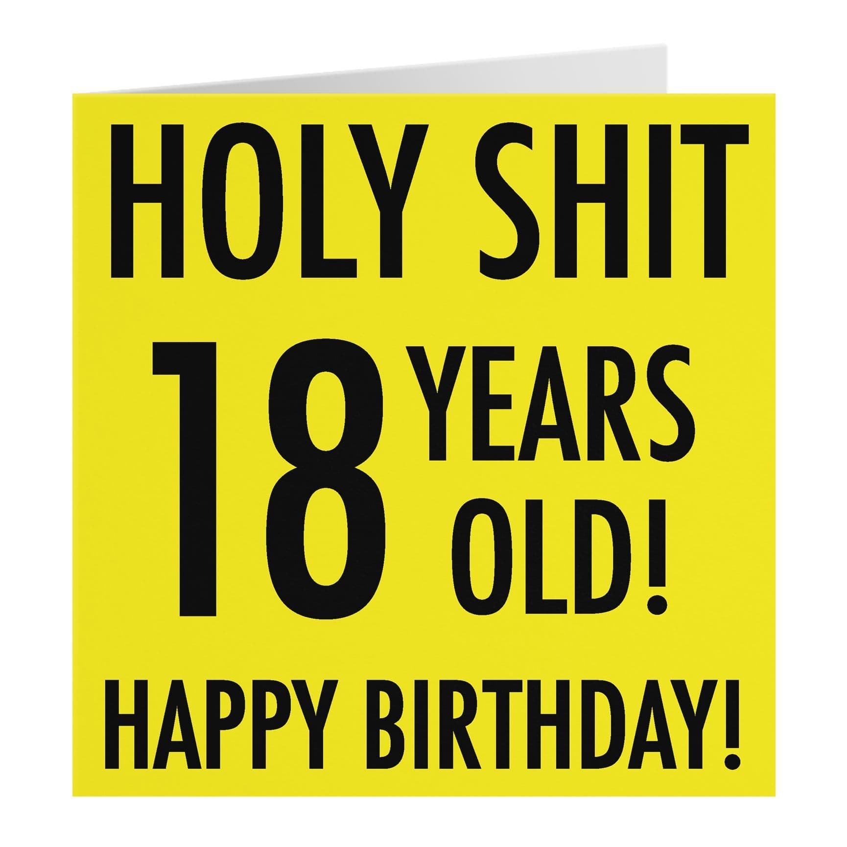 18th Birthday Card Holy Shit