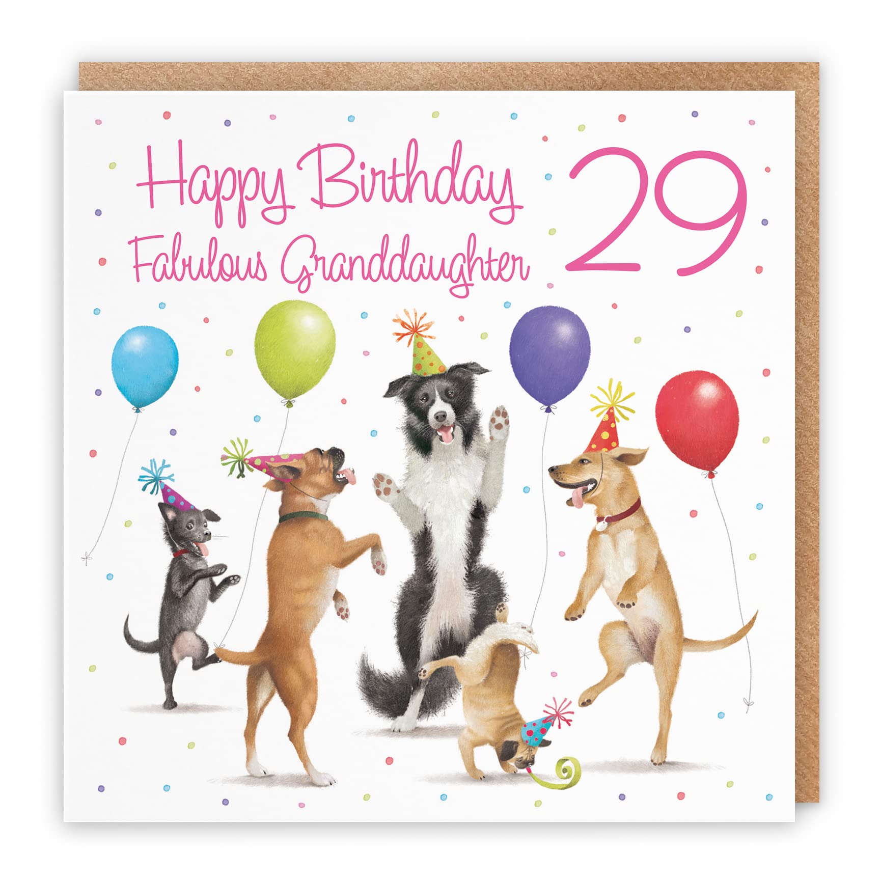 29th Granddaughter Birthday Card Dancing Dogs Milo's Gallery