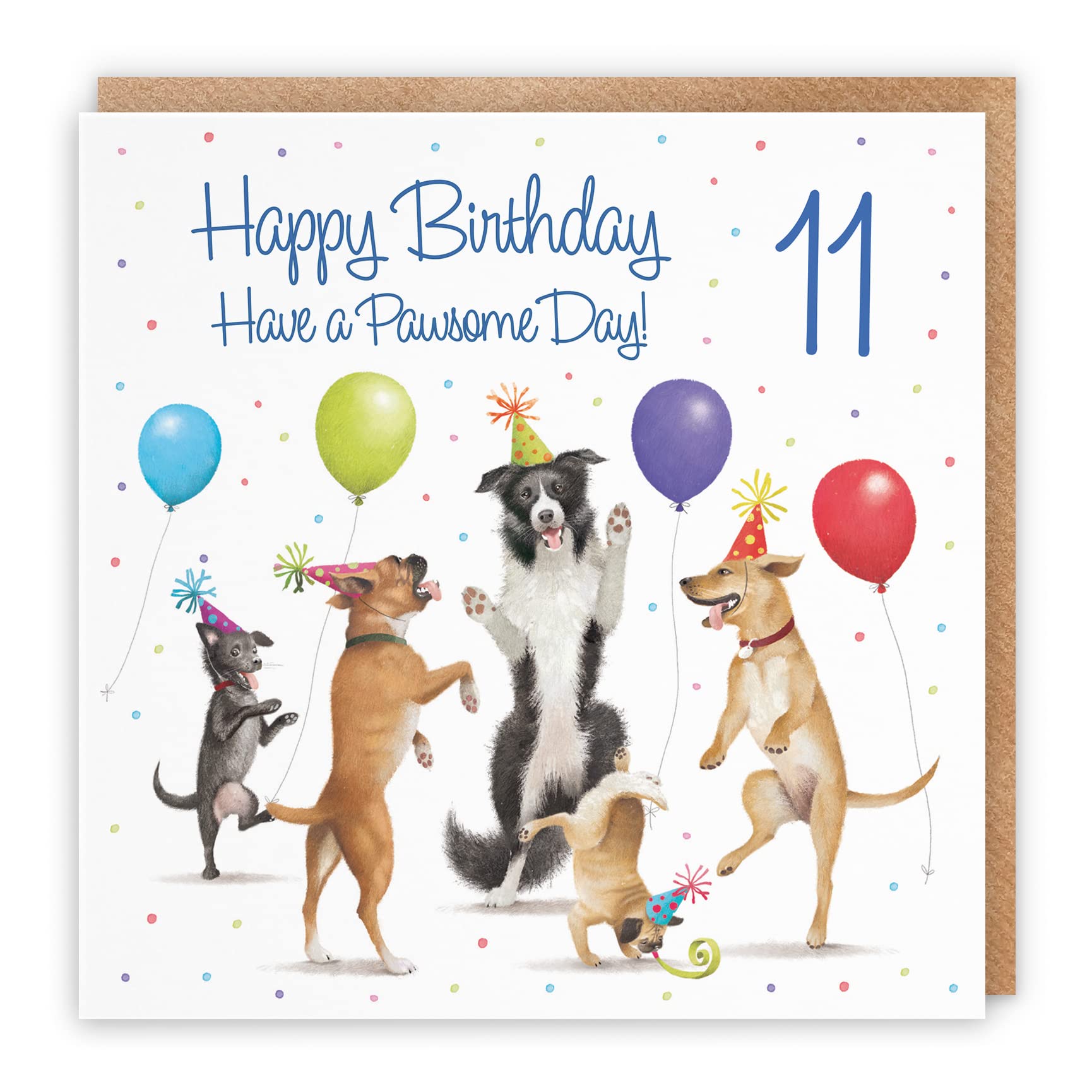 11th Birthday Card Dancing Dogs Milo's Gallery