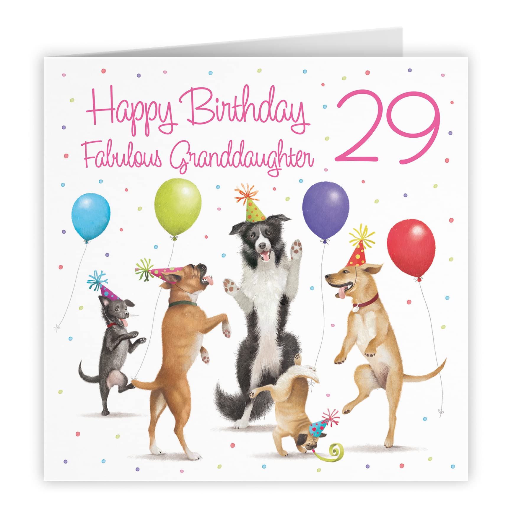 29th Granddaughter Birthday Card Dancing Dogs Milo's Gallery