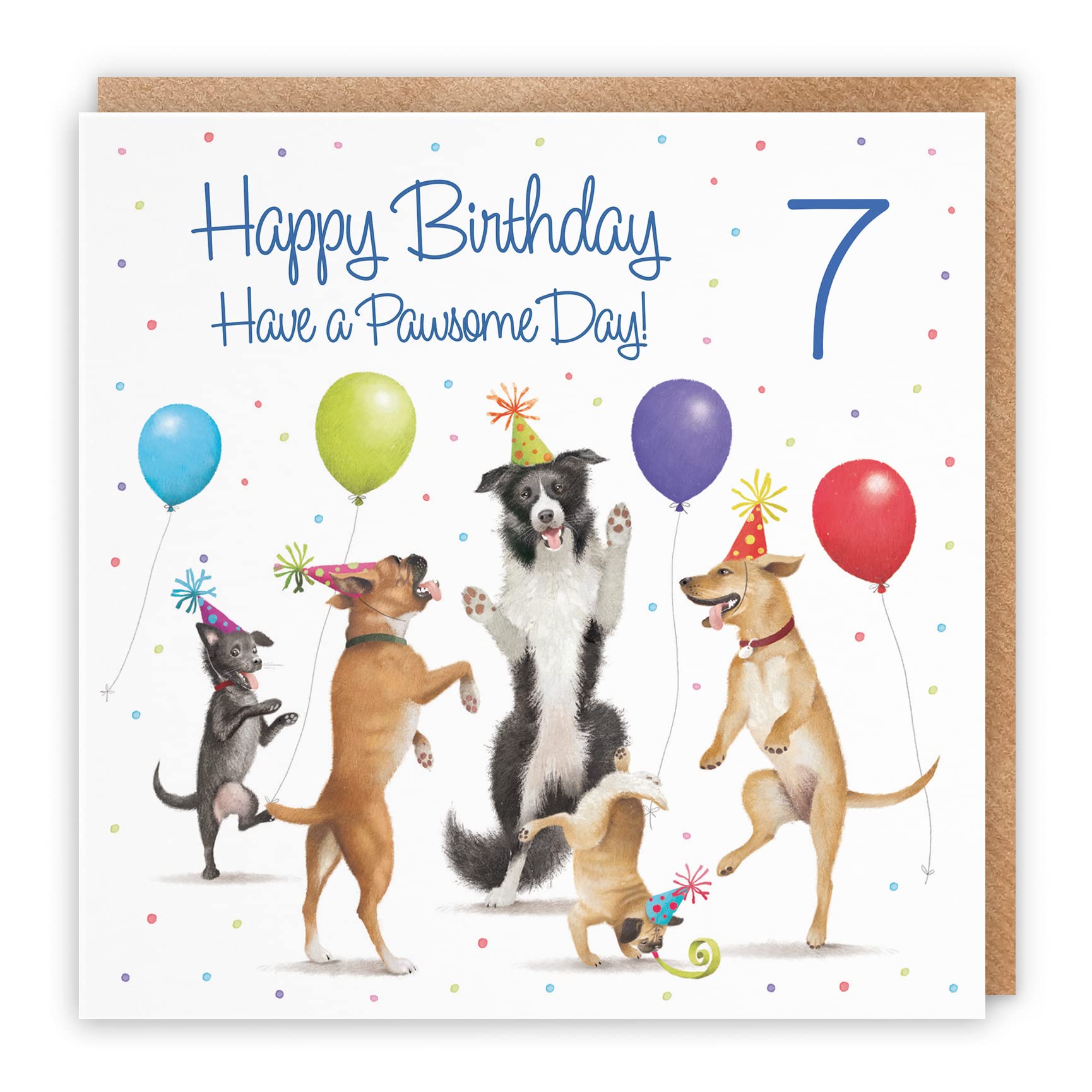 7th Birthday Card Dancing Dogs Milo's Gallery