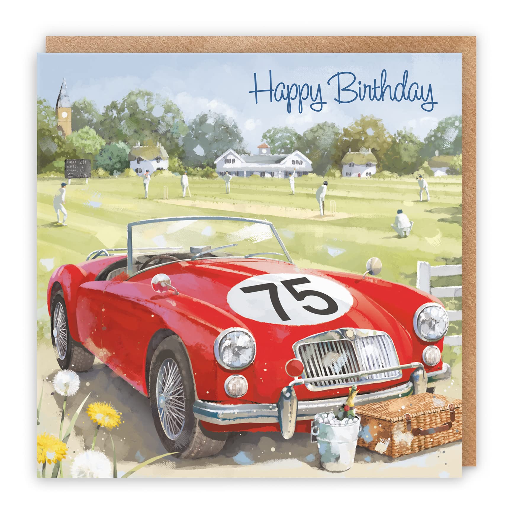 75th Classic Sports Car Birthday Card Milo's Gallery