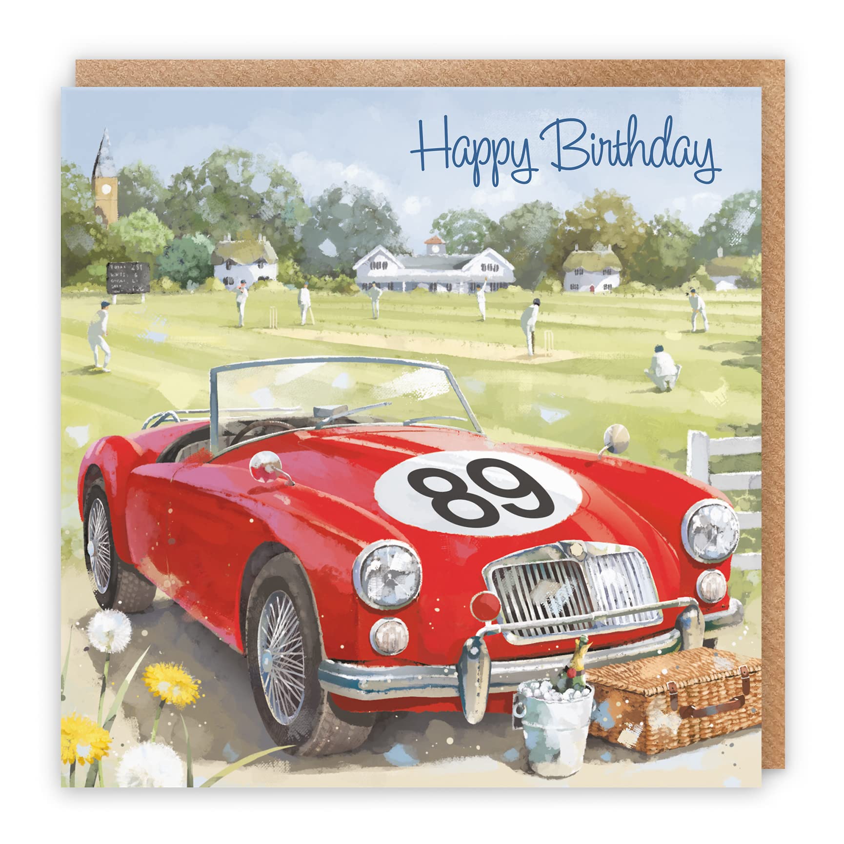 89th Classic Sports Car Birthday Card Milo's Gallery