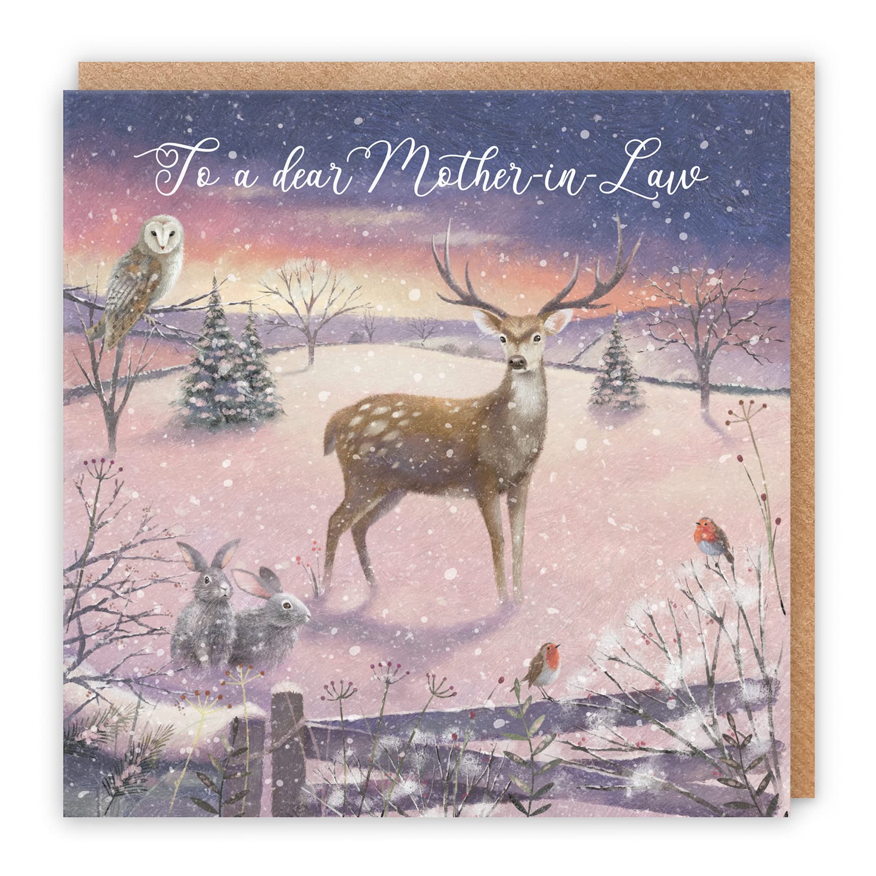 Mother-in-Law Christmas Card 'The Stag' Milo's Gallery