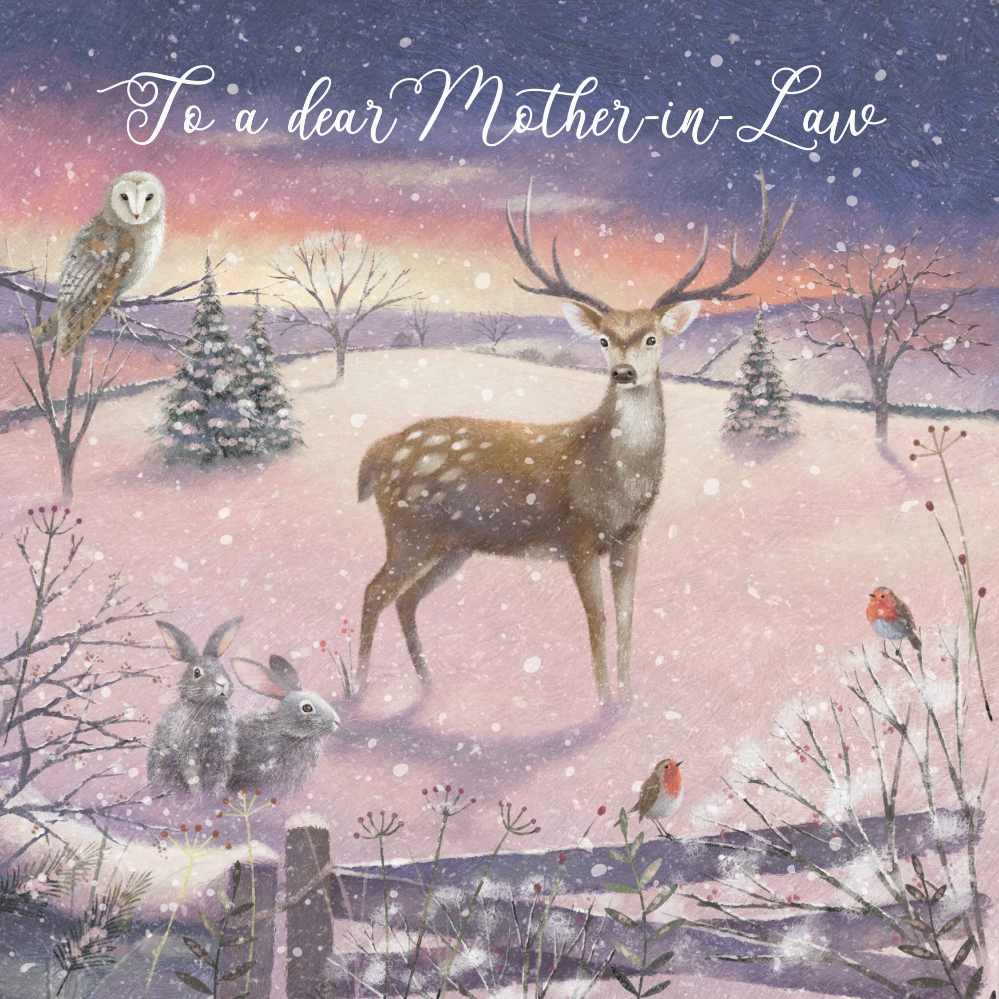 Mother-in-Law Christmas Card 'The Stag' Milo's Gallery