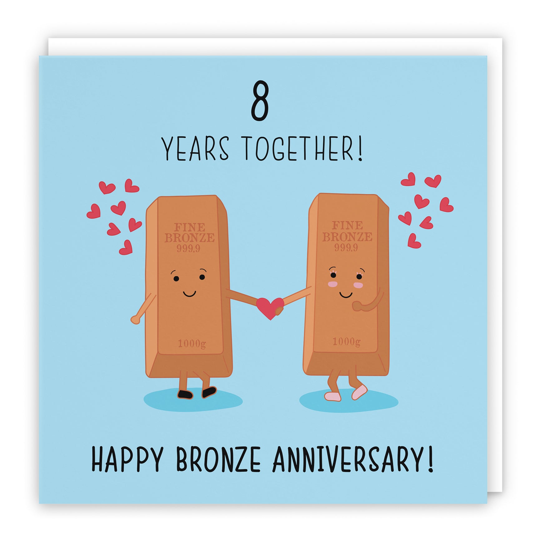 8th Bronze Anniversary Card Iconic