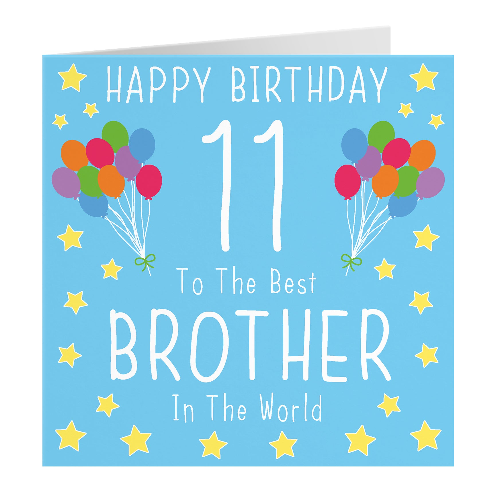 11th Brother Birthday Card Iconic