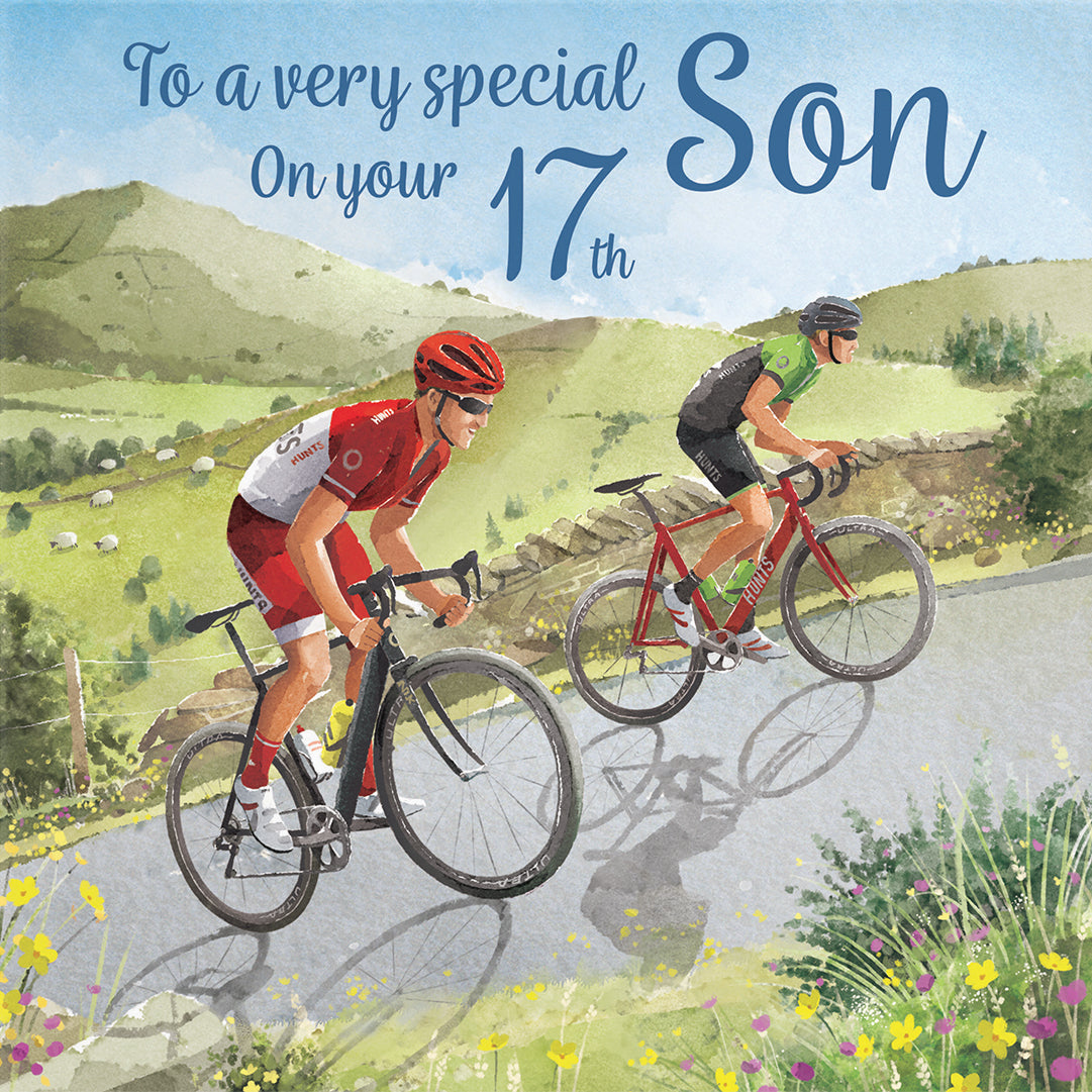 17th Son Birthday Card Road Cycling Milo's Gallery