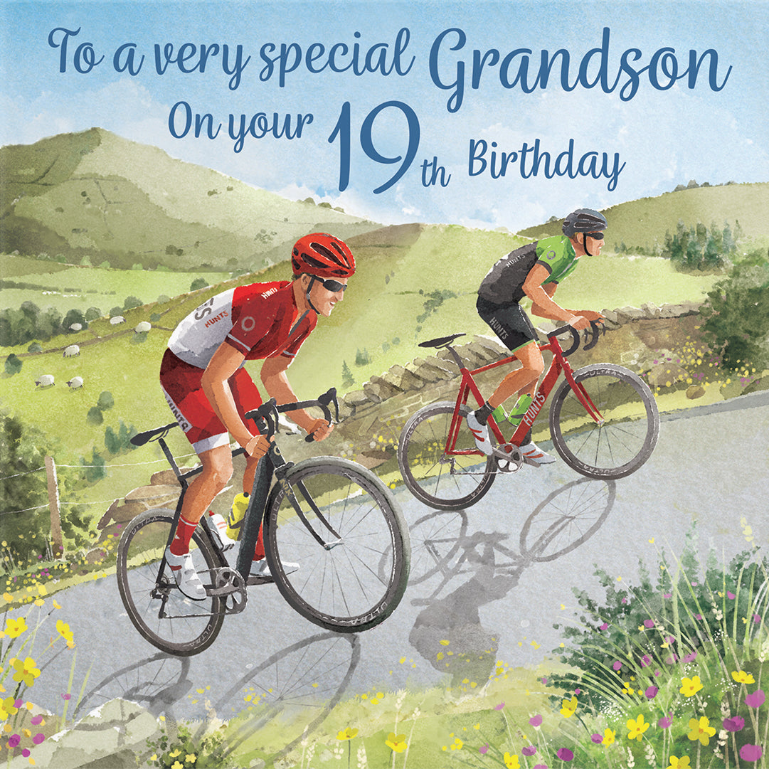 19th Grandson Birthday Card Road Cycling Milo's Gallery