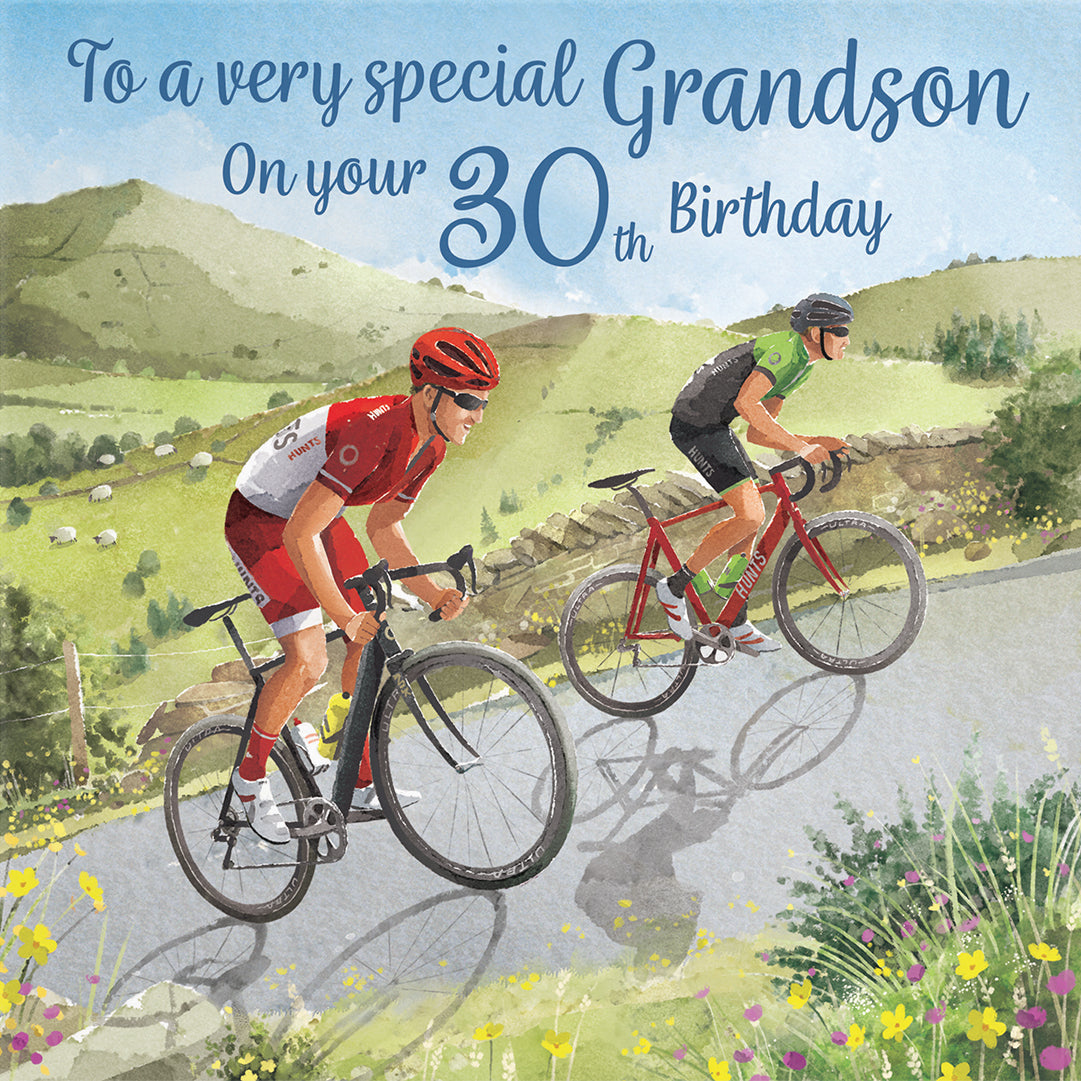30th Grandson Birthday Card Road Cycling Milo's Gallery