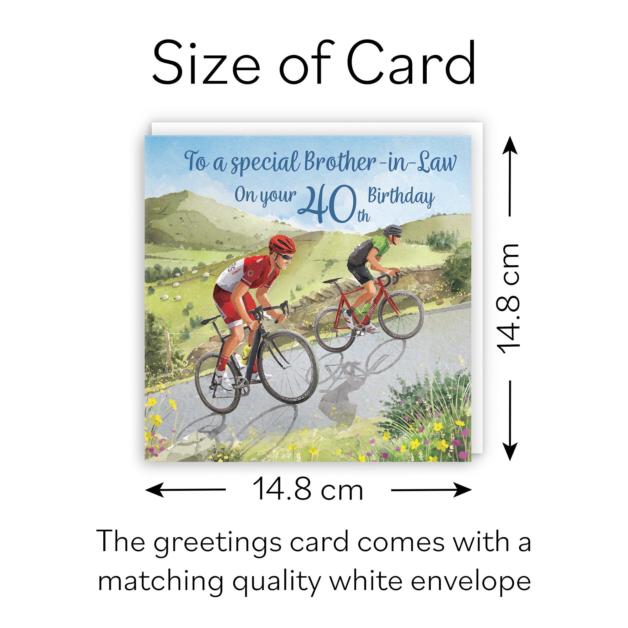 40th Brother-in-Law Birthday Card Road Cycling Milo's Gallery