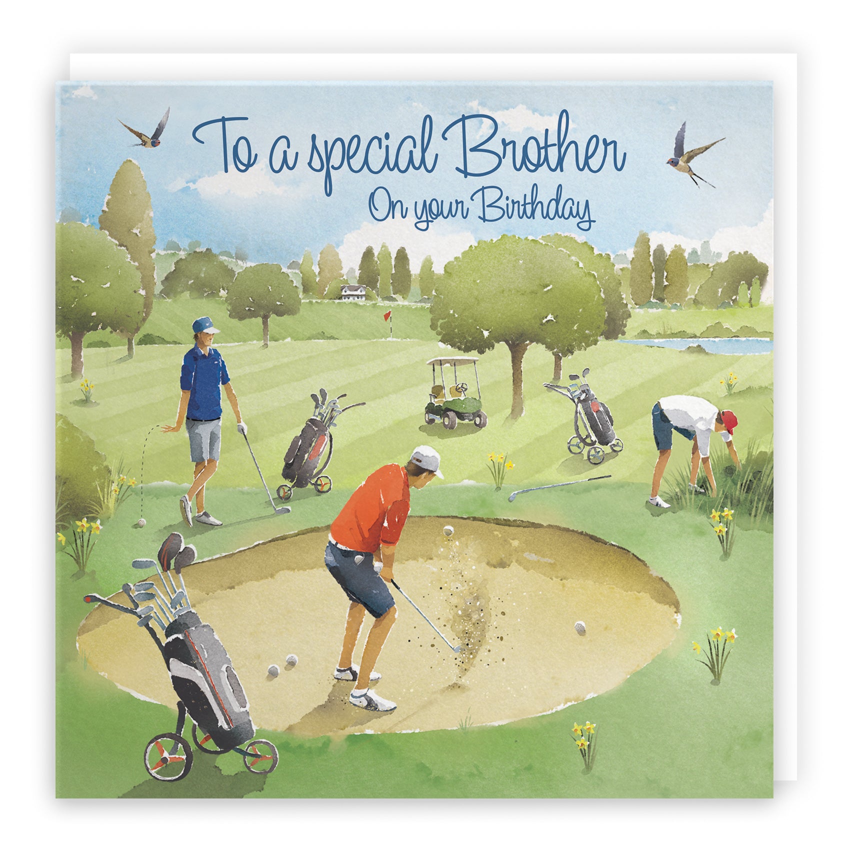 Brother Golfing Birthday Card Golf Bunker Milo's Gallery