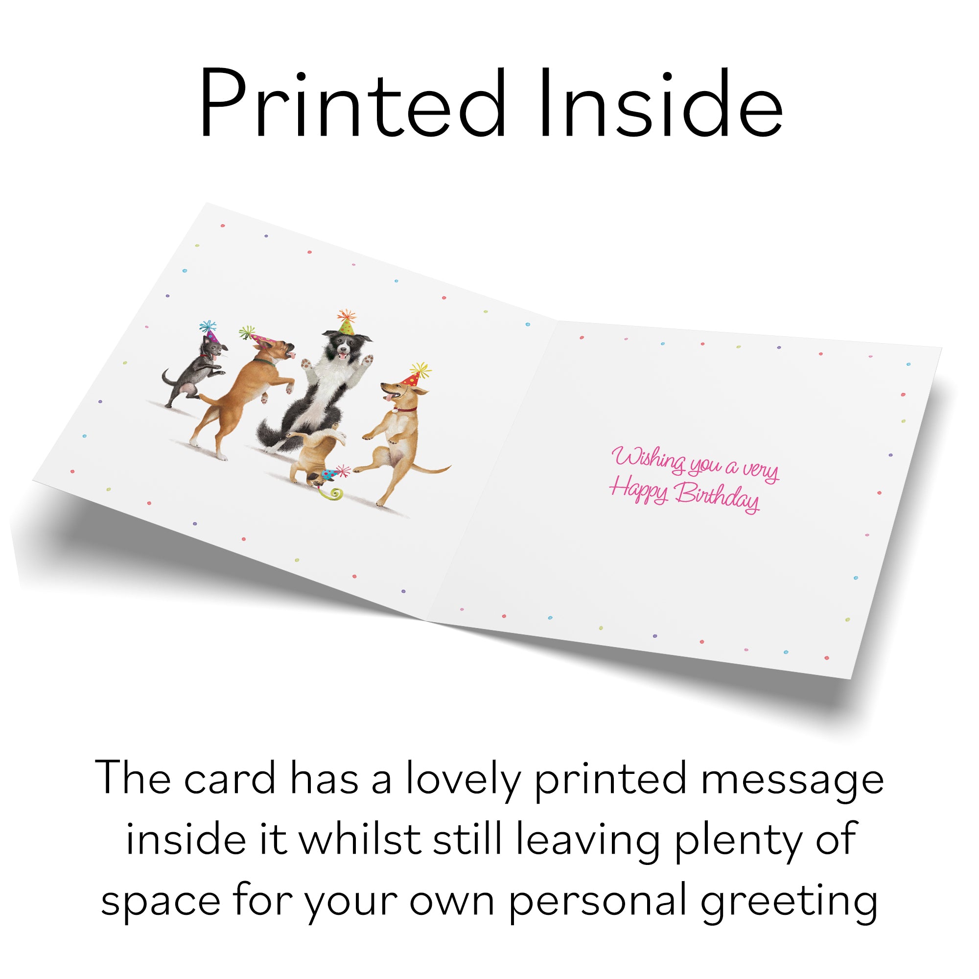 40th Girlfriend Birthday Card Dancing Dogs Milo's Gallery