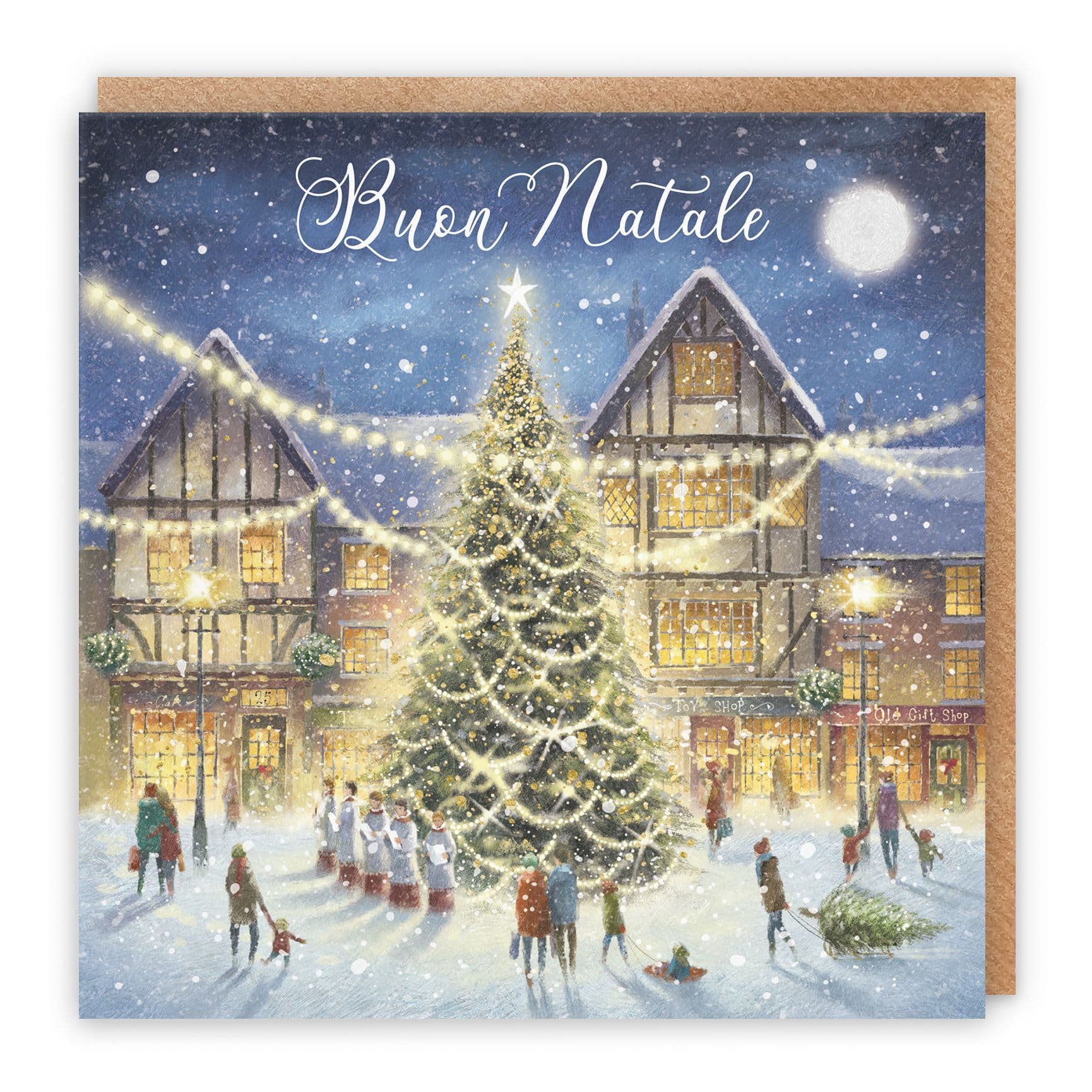 Italian Language Christmas Card 'Christmas Eve' Milo's Gallery