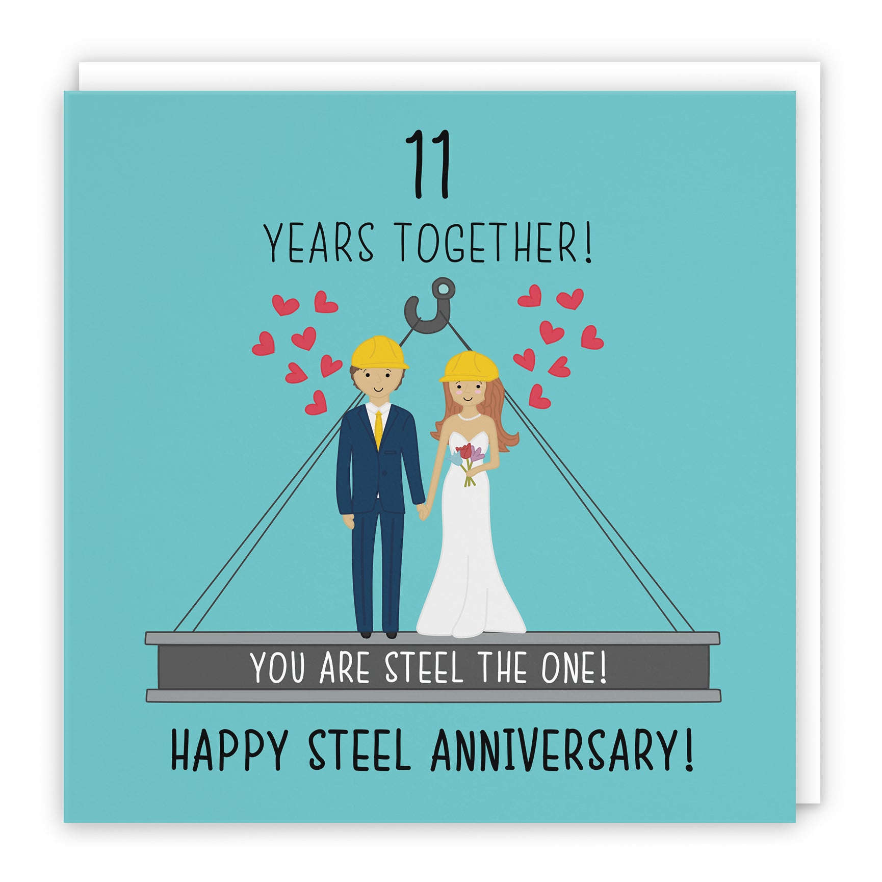 11th Anniversary Cards Steel