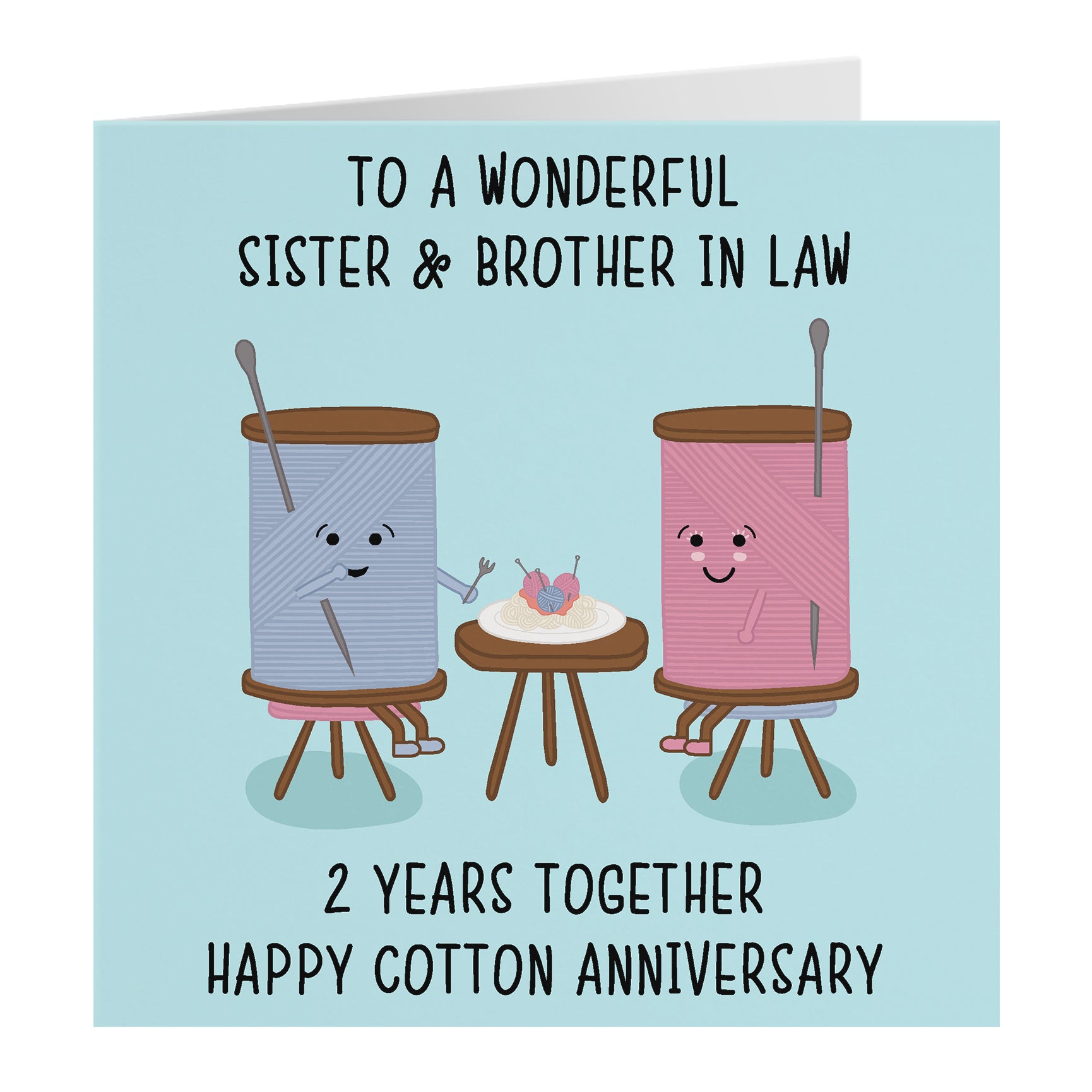 Sister & Brother-in-Law Anniversary Cards - Cute