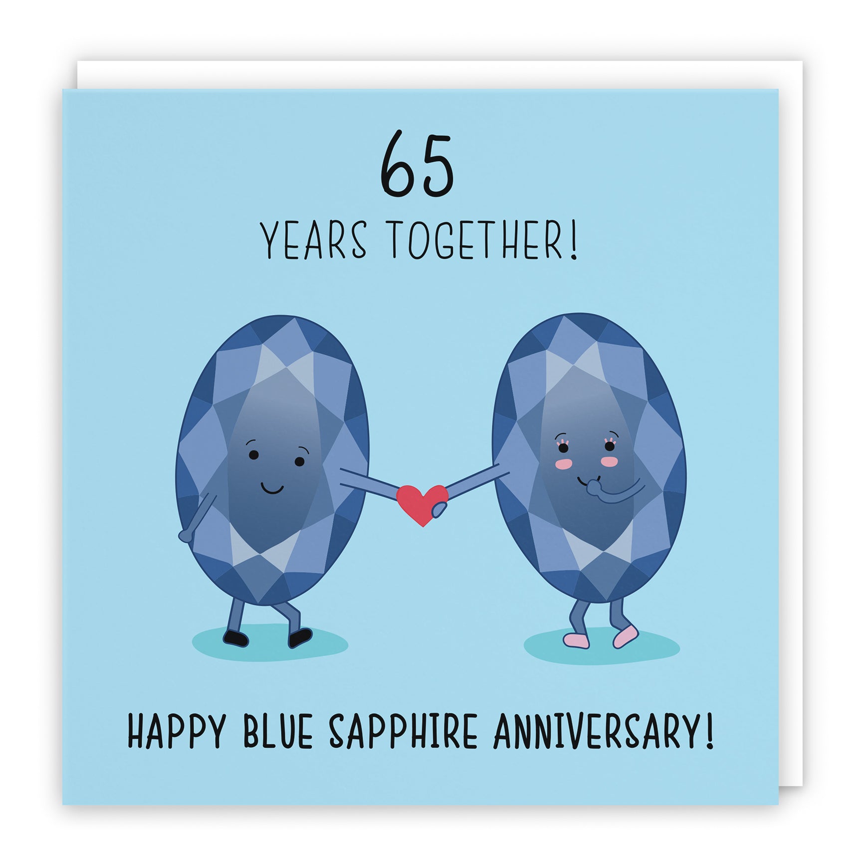 65th Anniversary Cards - Blue Sapphire Anniversary