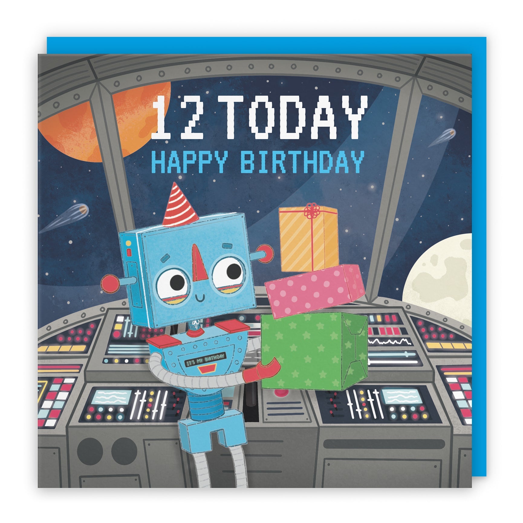 12th Birthday Card - Space Alien